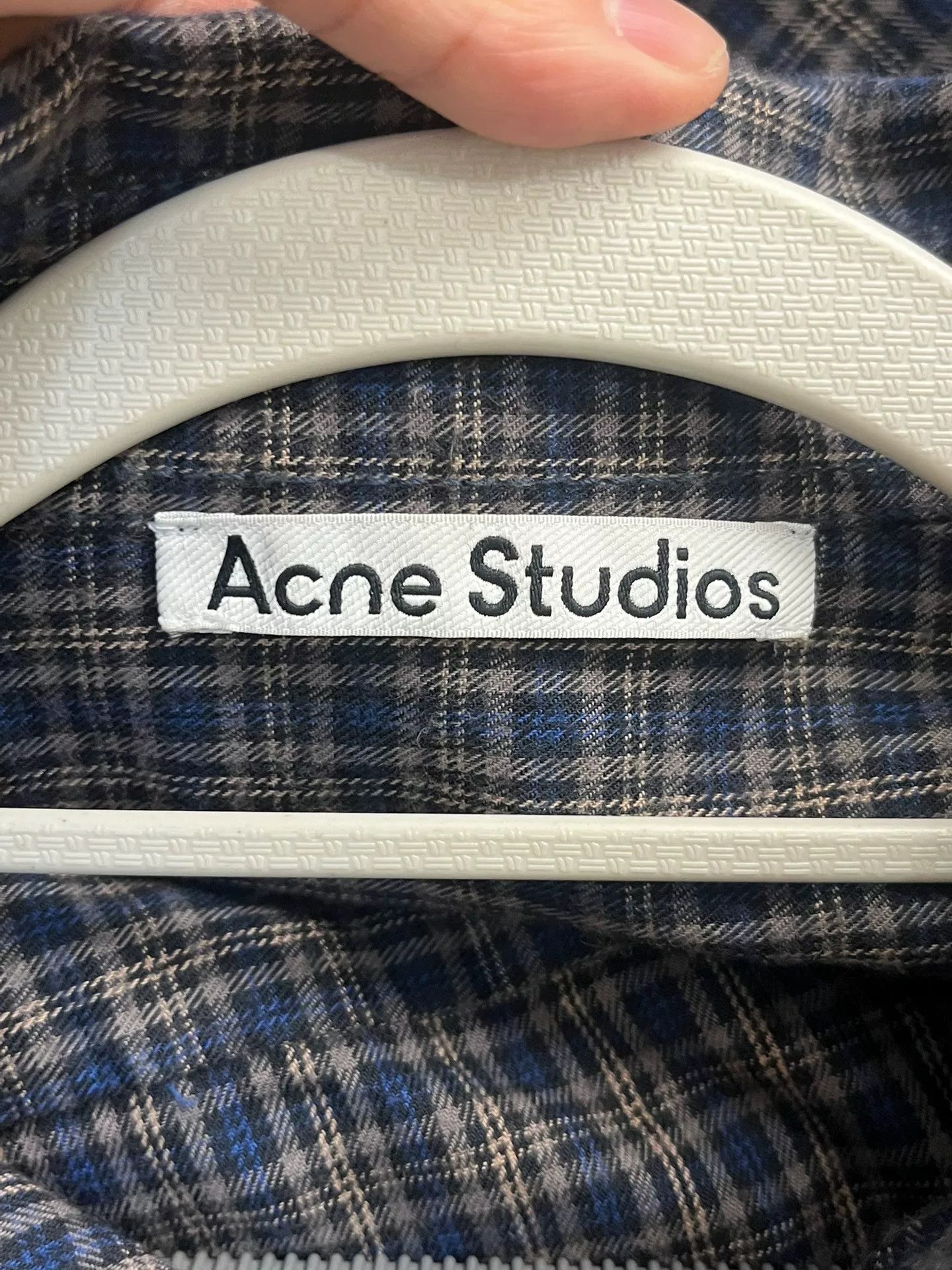 Acne Studios Acne Studios Patchwork Plaid Blue Shirt 44 Men Size US L / EU 52-54 / 3 - 3 Thumbnail