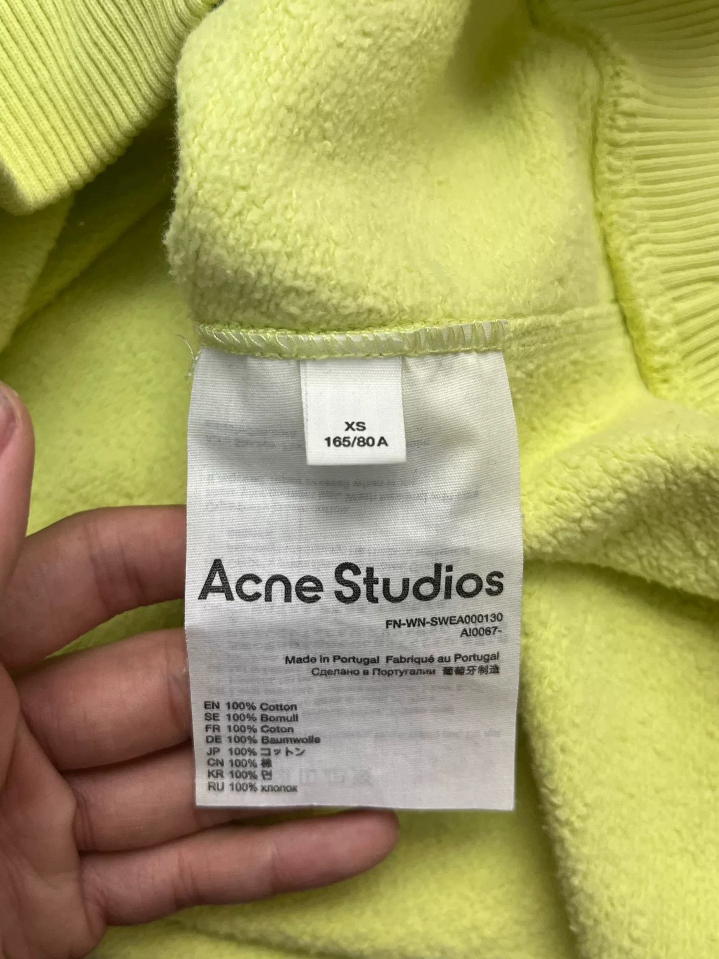 Acne Studios Acne Studios Retro Embroidered Green Hoodie XS Men Size US XS / EU 42 / 0 - 4 Thumbnail