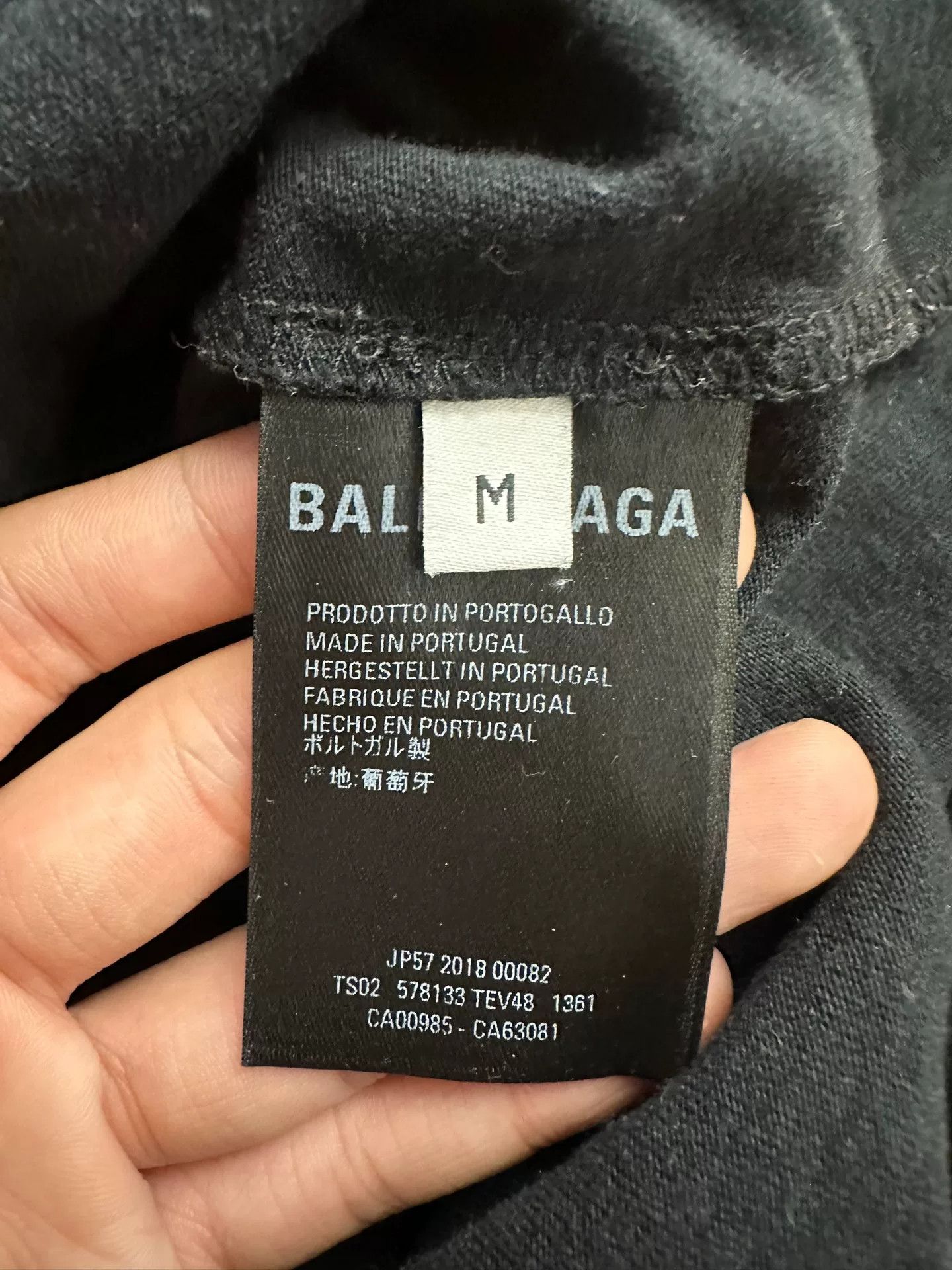 Balenciaga Balenciaga Retro Printed Black T-Shirt M Women Size M / US 6-8 / IT 42-44 - 4 Thumbnail