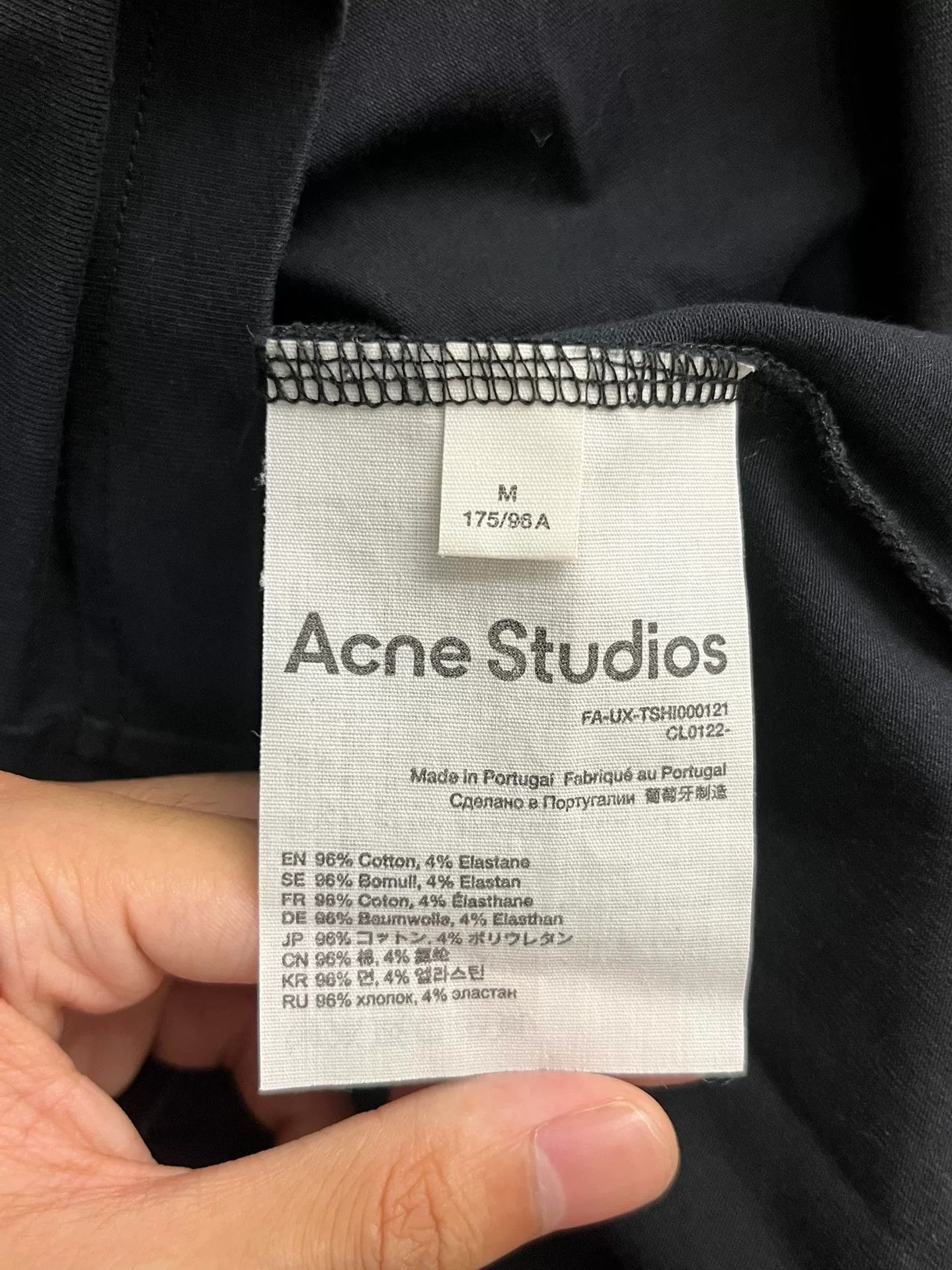 Acne Studios Acne Studios Printed Black T-Shirt M Women Size M / US 6-8 / IT 42-44 - 3 Thumbnail