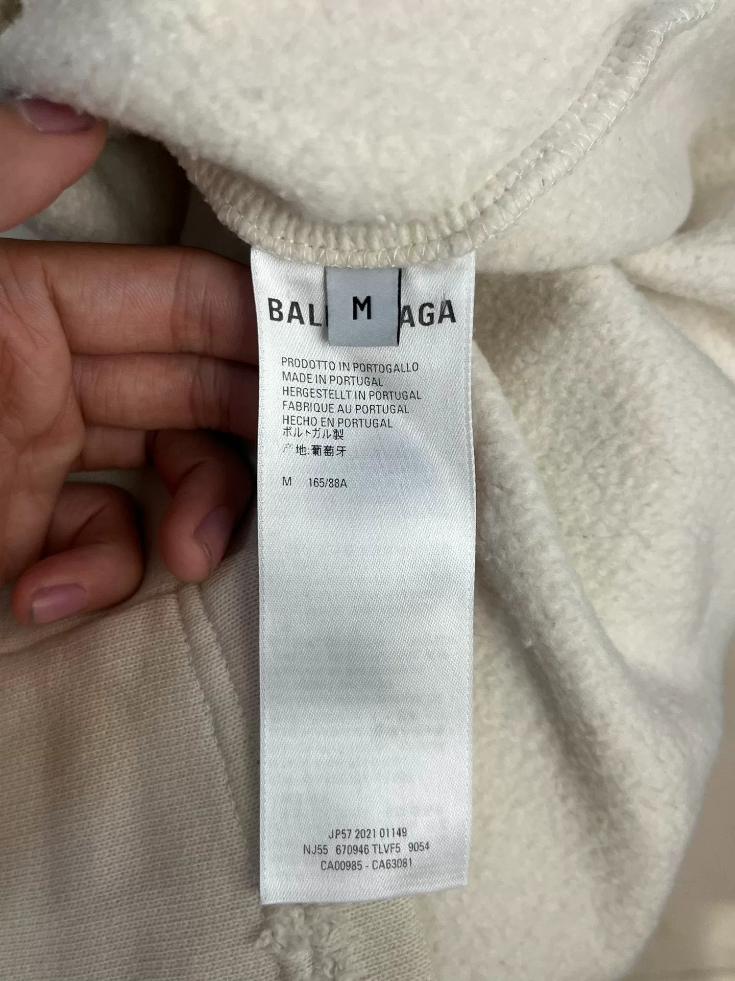 Balenciaga Balenciaga Distressed White Hoodie M Women Size M / US 6-8 / IT 42-44 - 4 Thumbnail