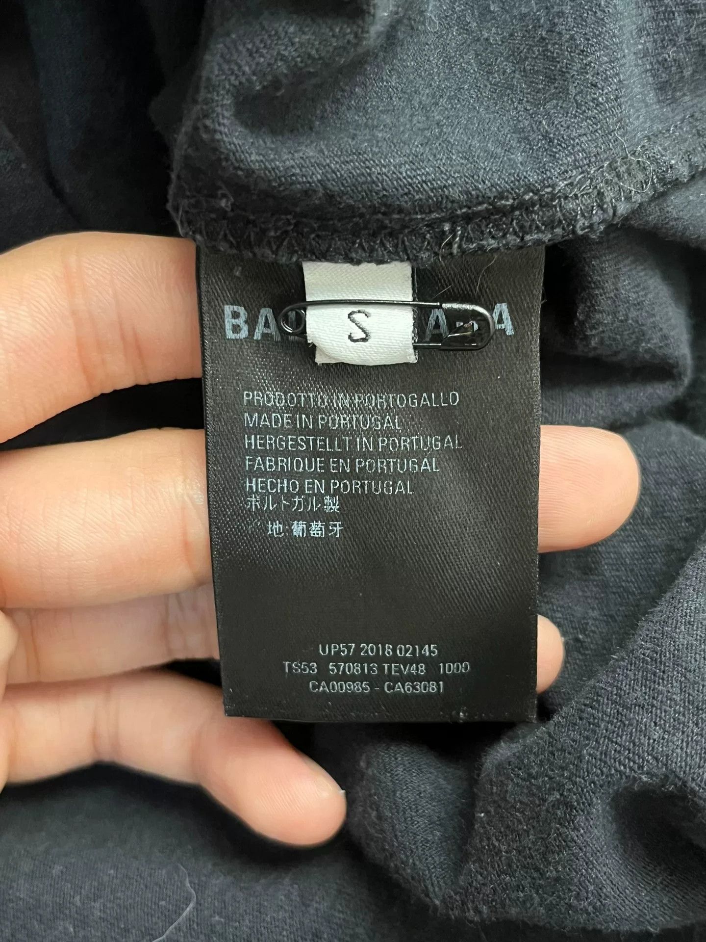 Balenciaga Balenciaga Retro Printed Black T-Shirt S Men Size US S / EU 44-46 / 1 - 4 Thumbnail