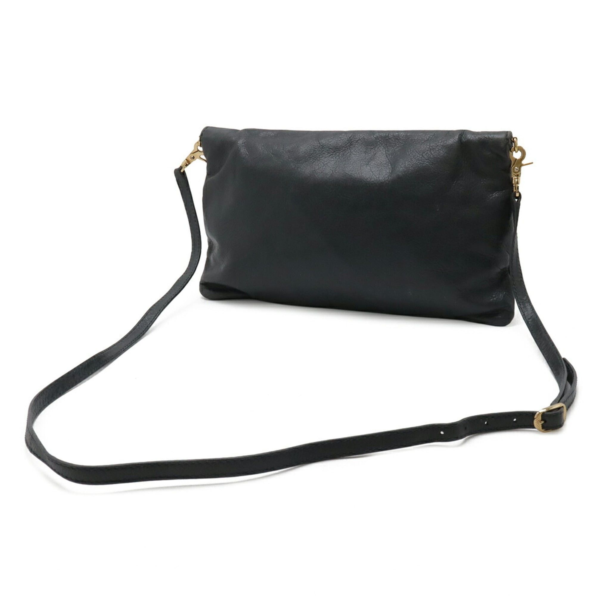 Balenciaga BALENCIAGA The Giant Envelope Clutch Bag Shoulder Leather Dark Gray 327079 Size ONE SIZE - 3 Thumbnail