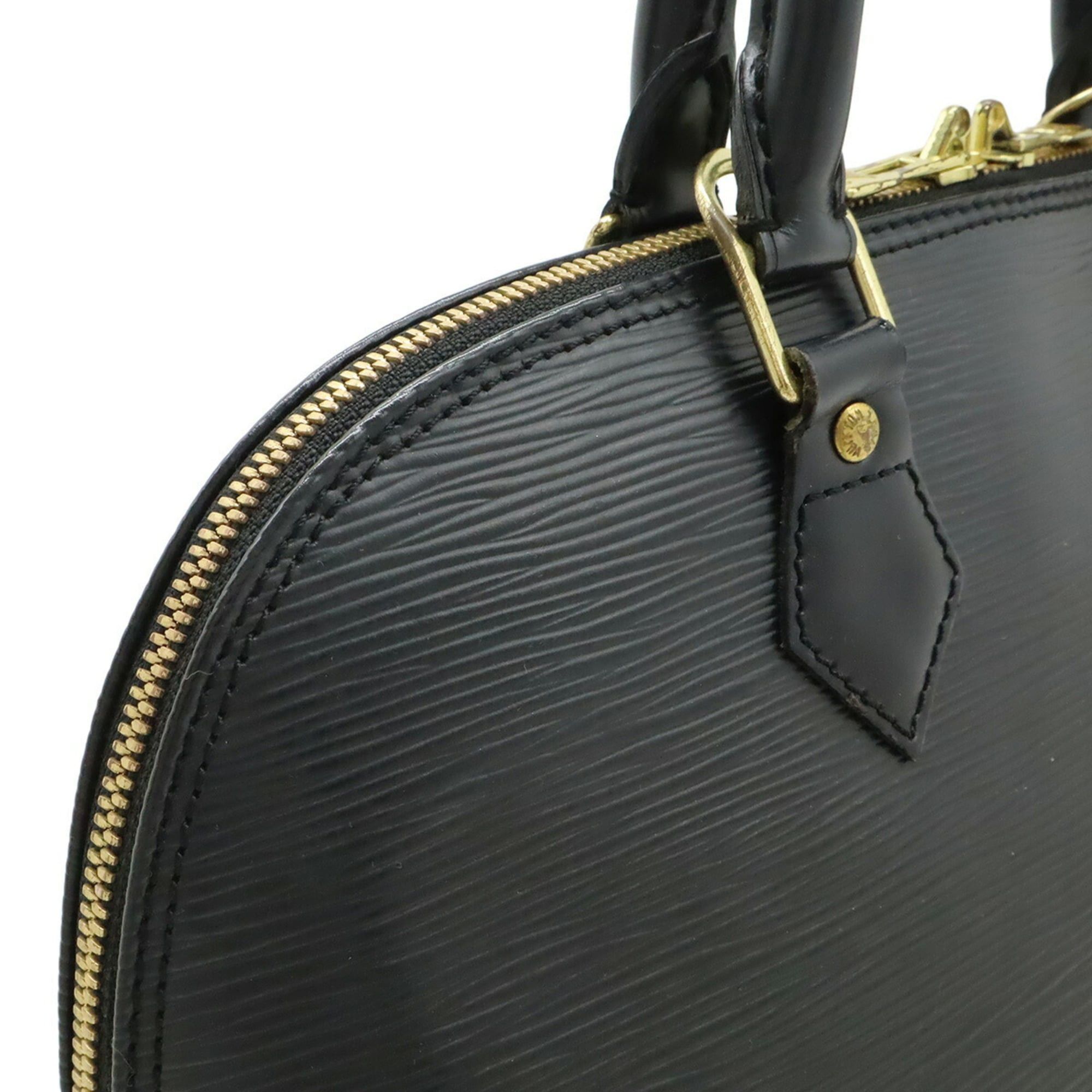Louis Vuitton LOUIS VUITTON Epi Alma Handbag Leather Noir Black M52142 Size ONE SIZE - 5 Thumbnail