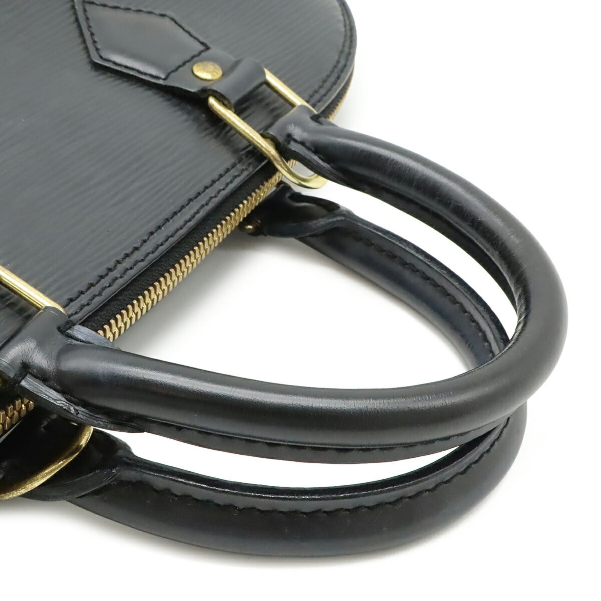 Louis Vuitton LOUIS VUITTON Epi Alma Handbag Leather Noir Black M52142 Size ONE SIZE - 6 Thumbnail