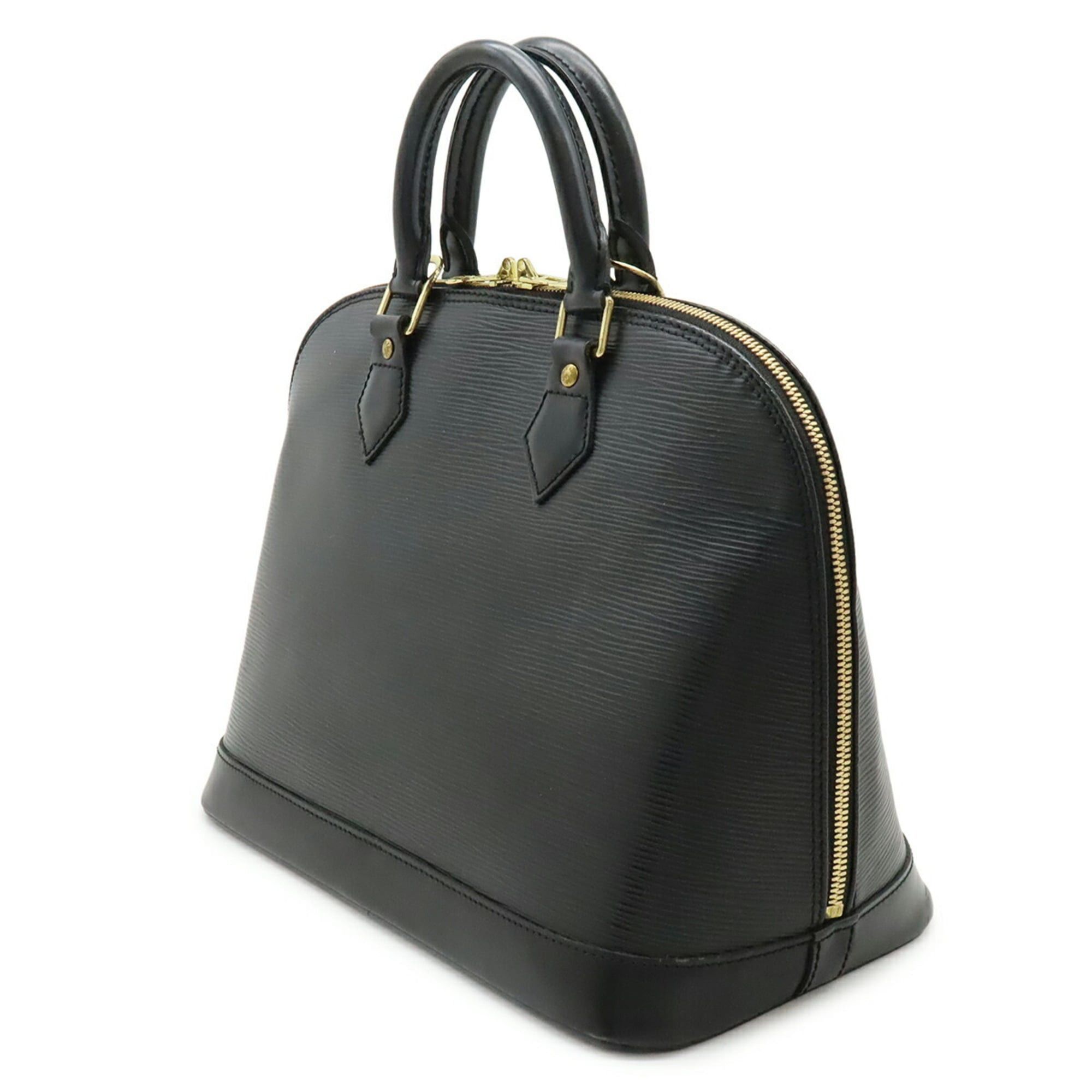 Louis Vuitton LOUIS VUITTON Epi Alma Handbag Leather Noir Black M52142 Size ONE SIZE - 3 Thumbnail