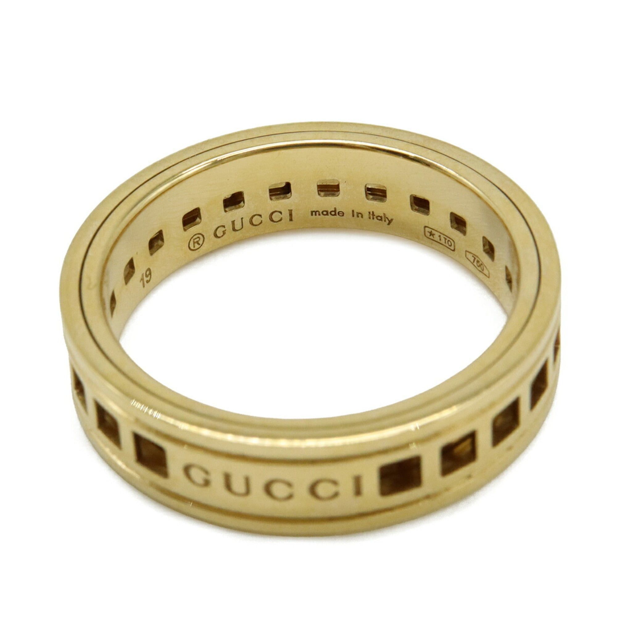 Gucci GUCCI Scroll Ring, 18KYG (750YG) Yellow Gold, Size #19 (approximately Japanese size 1) Size ONE SIZE - 5 Thumbnail