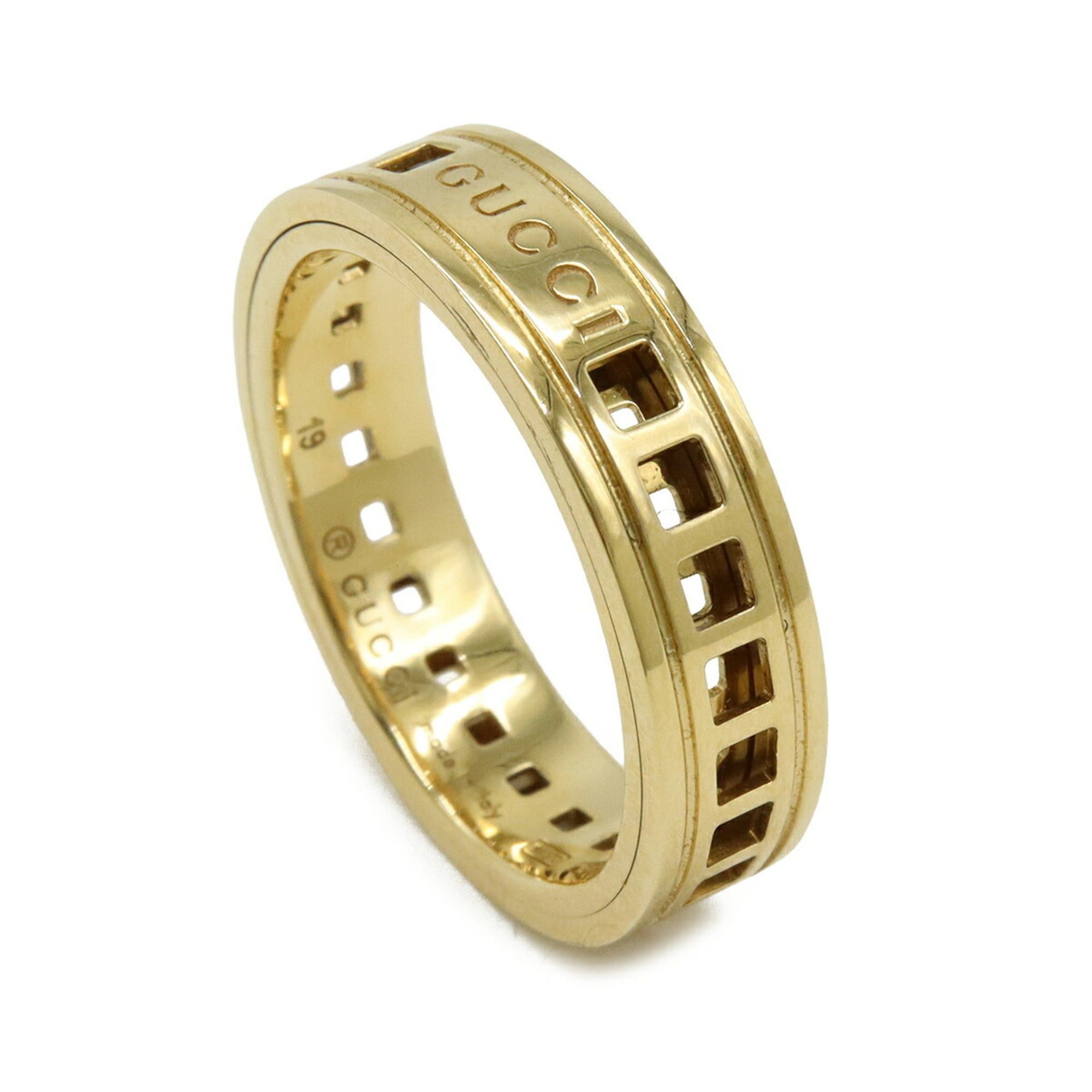 Gucci GUCCI Scroll Ring, 18KYG (750YG) Yellow Gold, Size #19 (approximately Japanese size 1) Size ONE SIZE - 3 Thumbnail