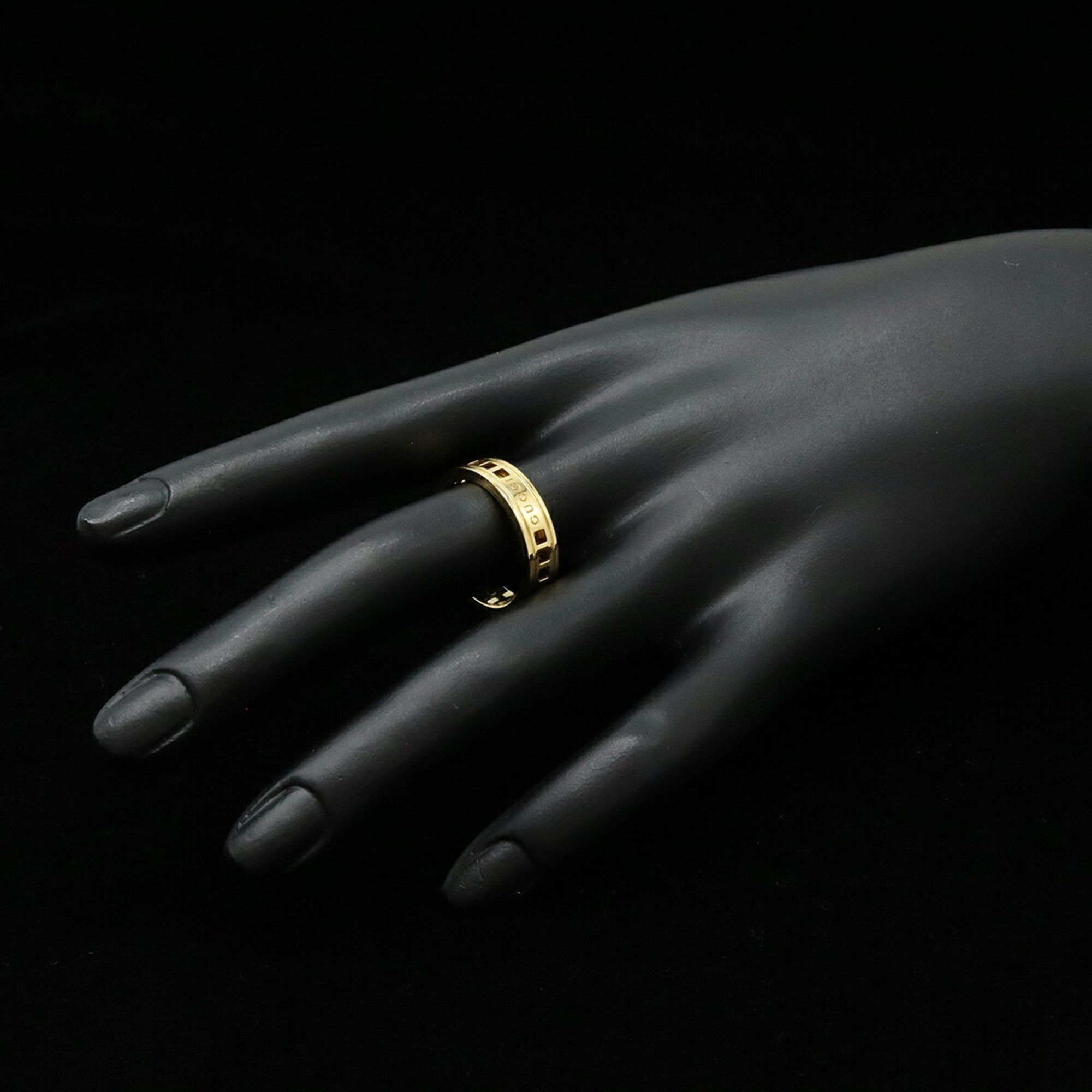 Gucci GUCCI Scroll Ring, 18KYG (750YG) Yellow Gold, Size #19 (approximately Japanese size 1) Size ONE SIZE - 7 Thumbnail
