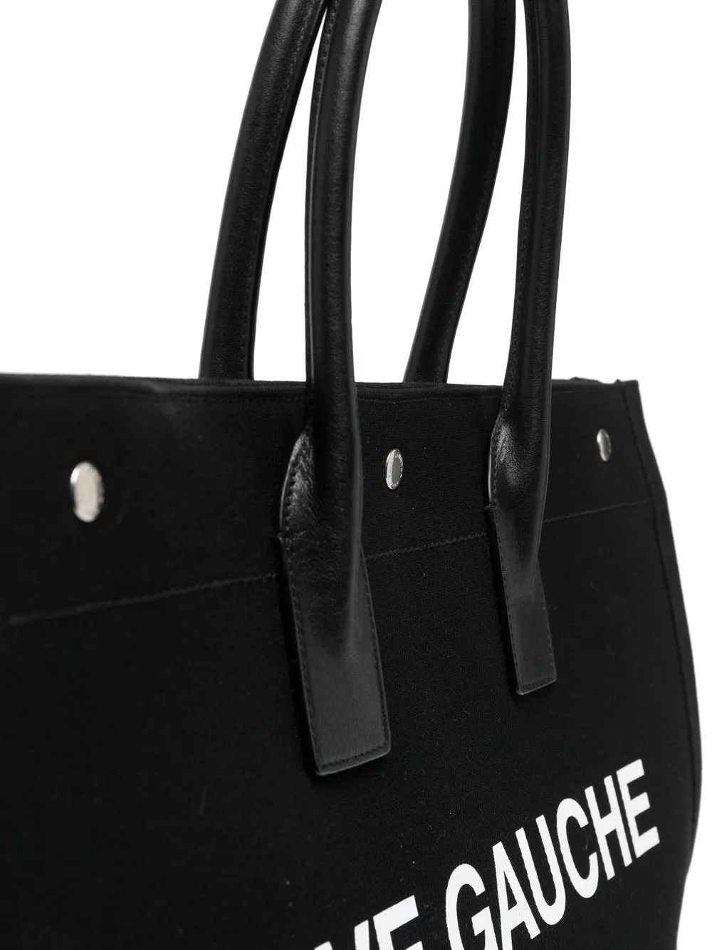 Saint Laurent Paris black large Rive Gauche tote bag Size ONE SIZE - 3 Thumbnail