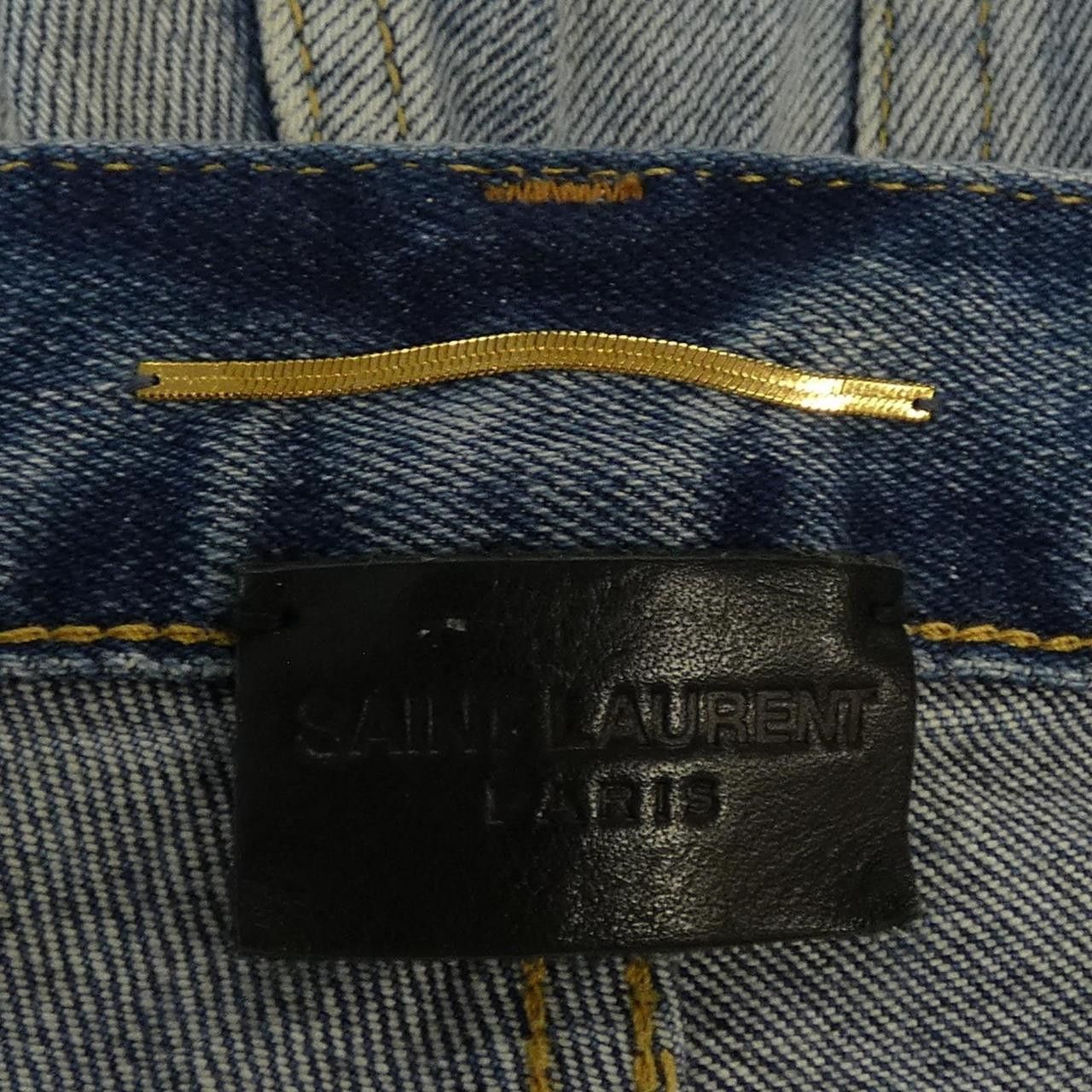 Yves Saint Laurent Yves Saint Laurent Saint Laurent Denim Jeans Textile Jeans 500445 YB477 DUTY FREE for USA Size ONE SIZE - 4 Thumbnail