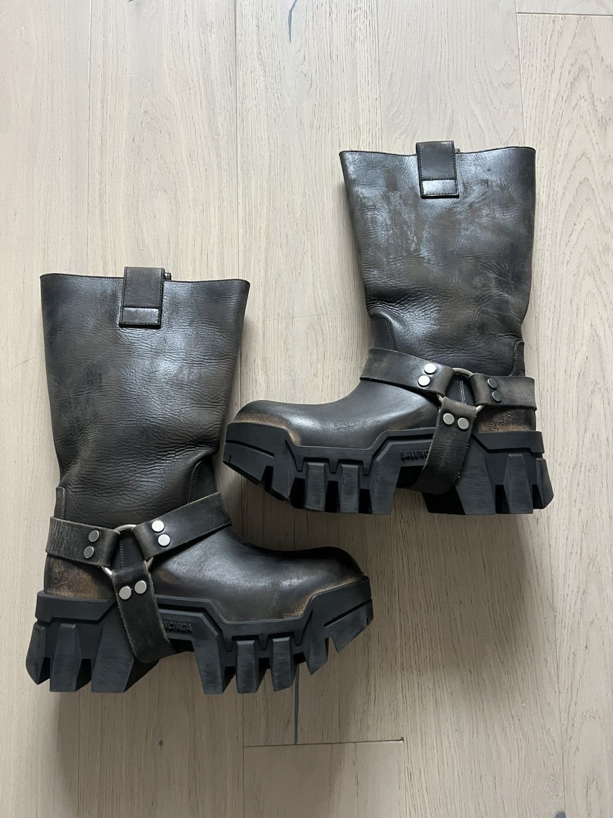 Balenciaga Bulldozer Harness Boots Worn Out Effect Size US 7 / EU 40 - 2 Thumbnail