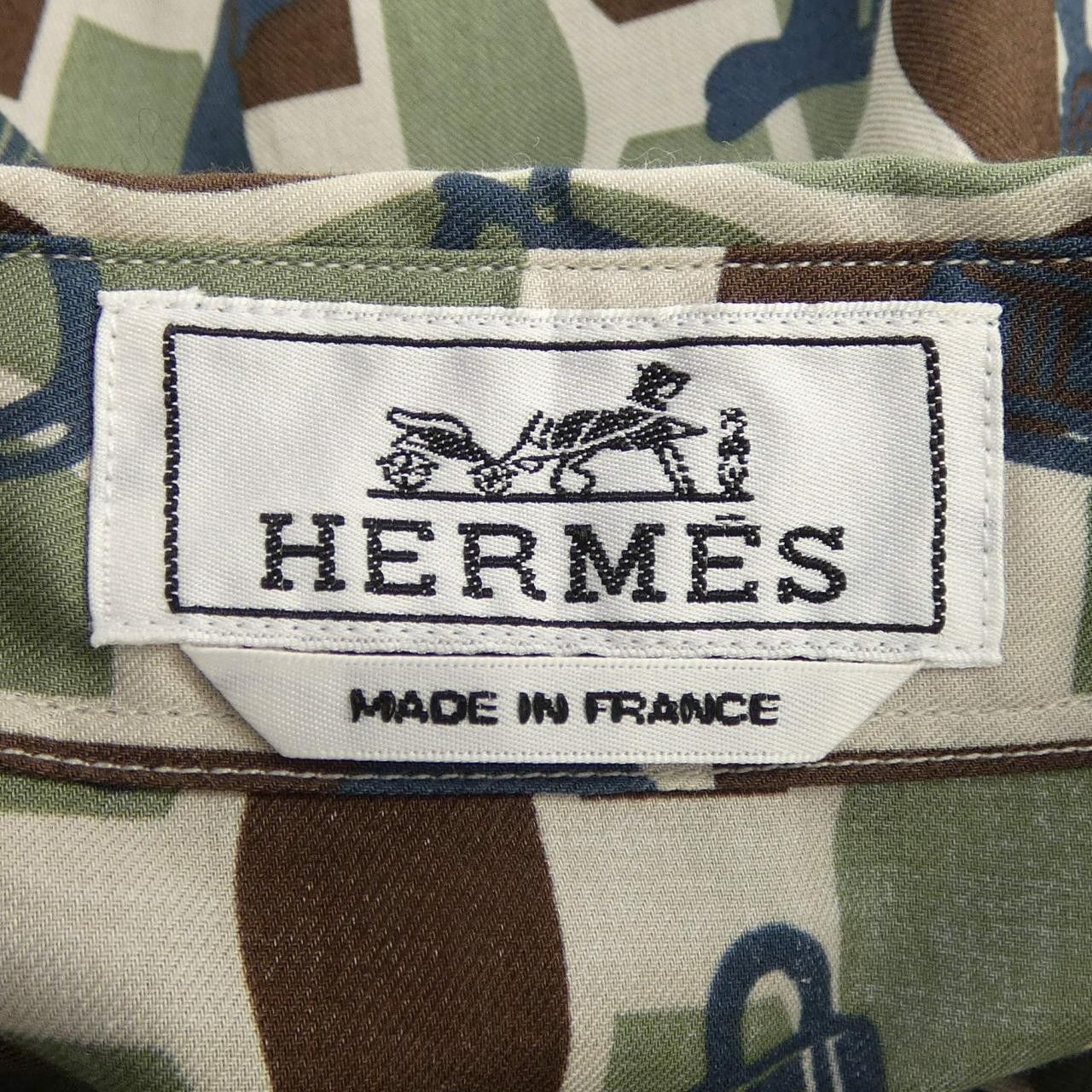 Hermes Hermes Hermes Size38 Shirt Textile Dress Shirt DUTY FREE for USA Size ONE SIZE - 4 Thumbnail
