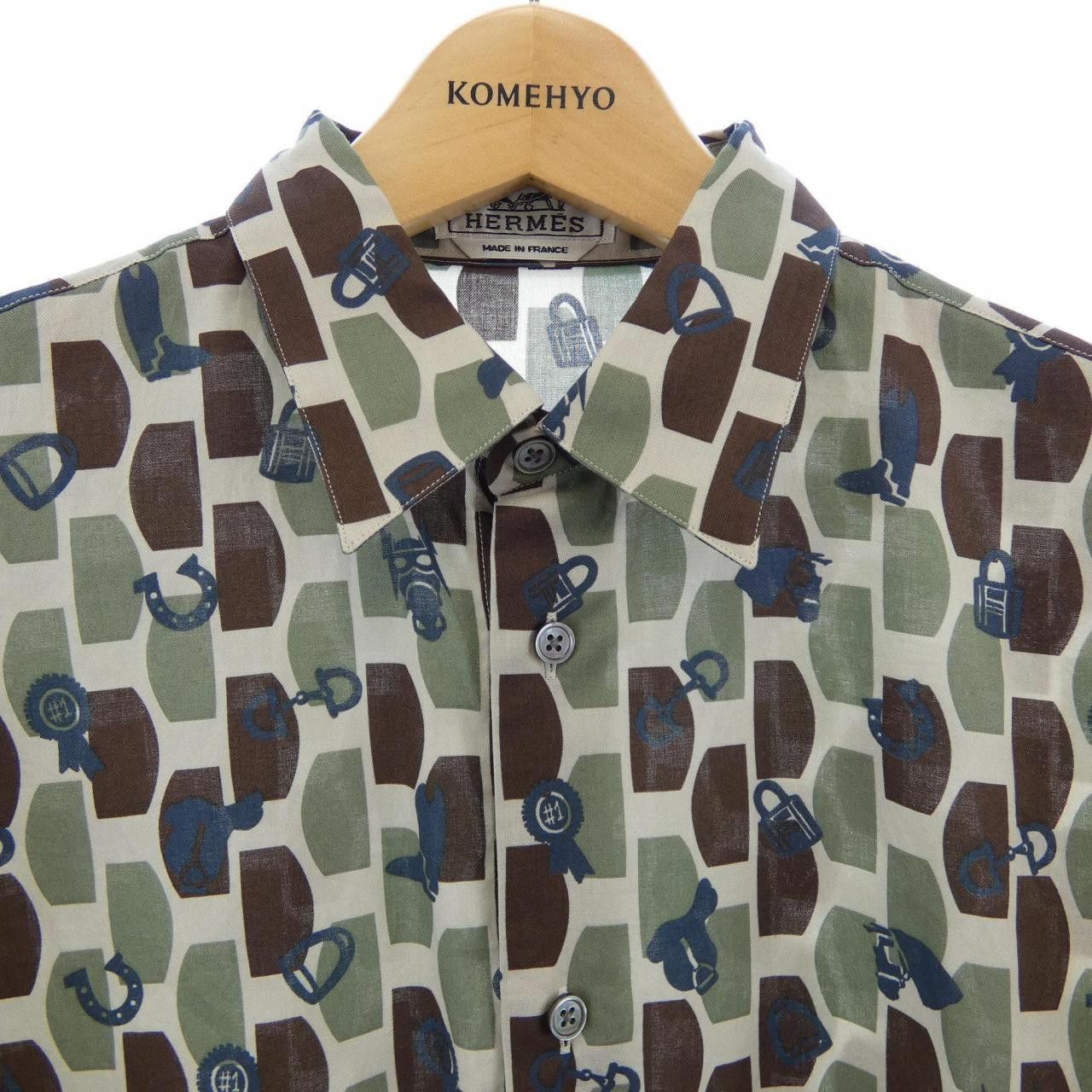 Hermes Hermes Hermes Size38 Shirt Textile Dress Shirt DUTY FREE for USA Size ONE SIZE - 5 Thumbnail