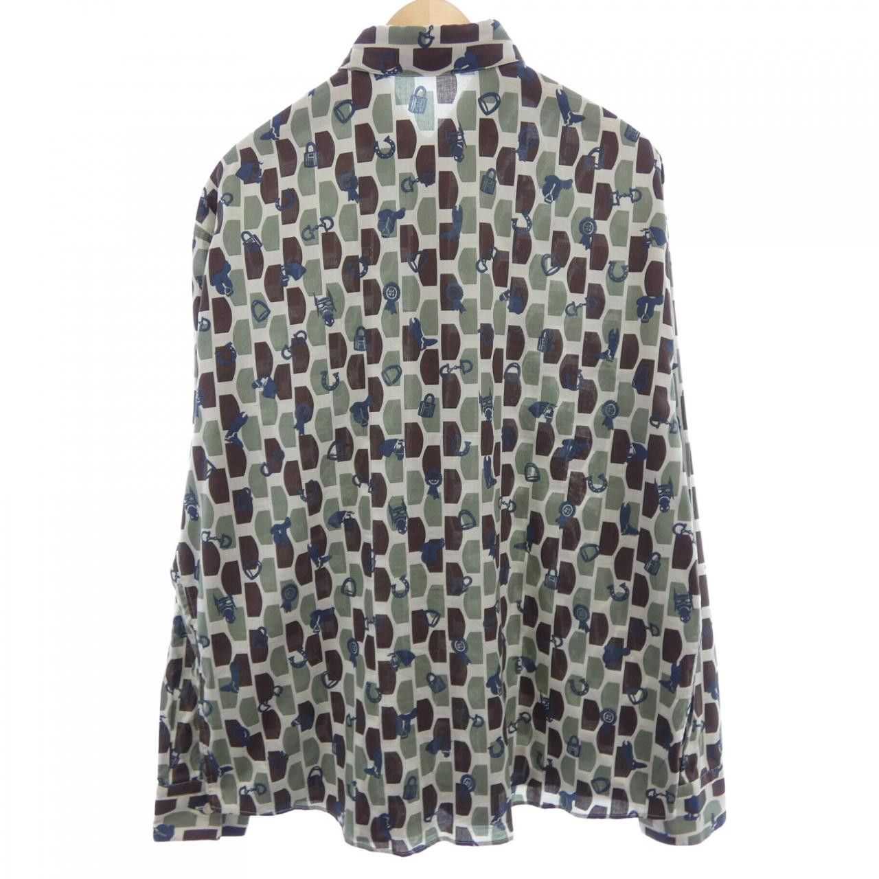 Hermes Hermes Hermes Size38 Shirt Textile Dress Shirt DUTY FREE for USA Size ONE SIZE - 2 Thumbnail