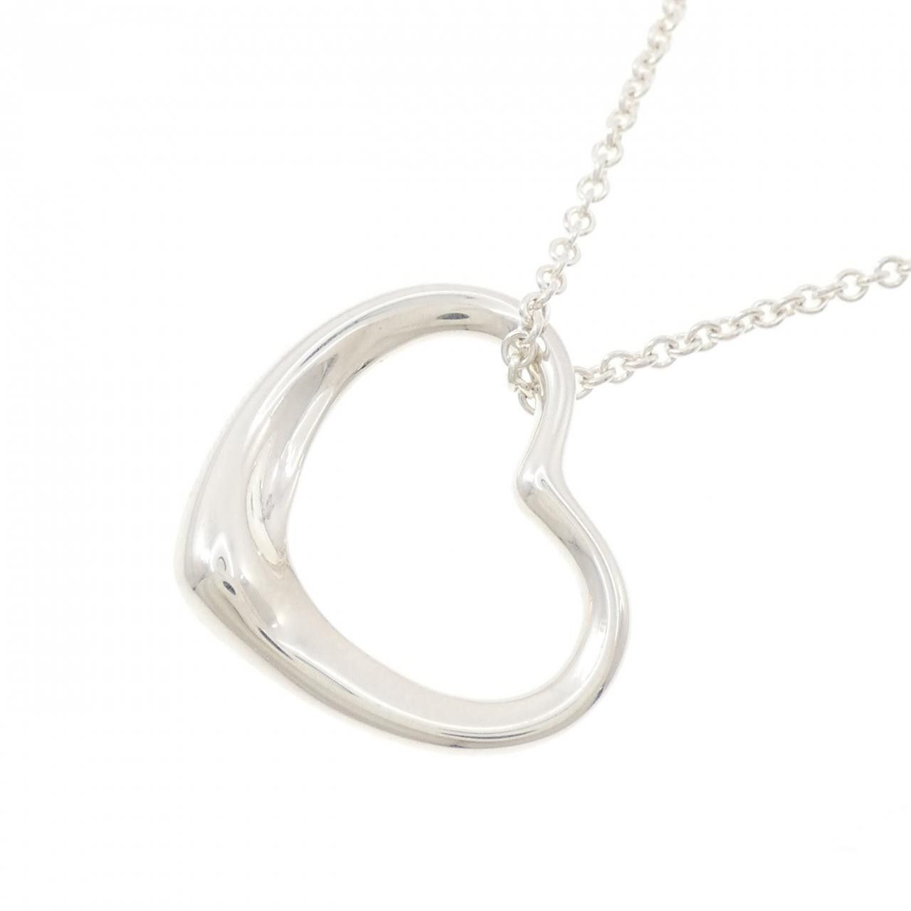 Tiffany & Co. Tiffany & Co. Tiffany Open Heart 925 Silver Necklace Precious Metal Necklace 60020474 DUTY FREE for USA Size ONE SIZE - 3 Thumbnail