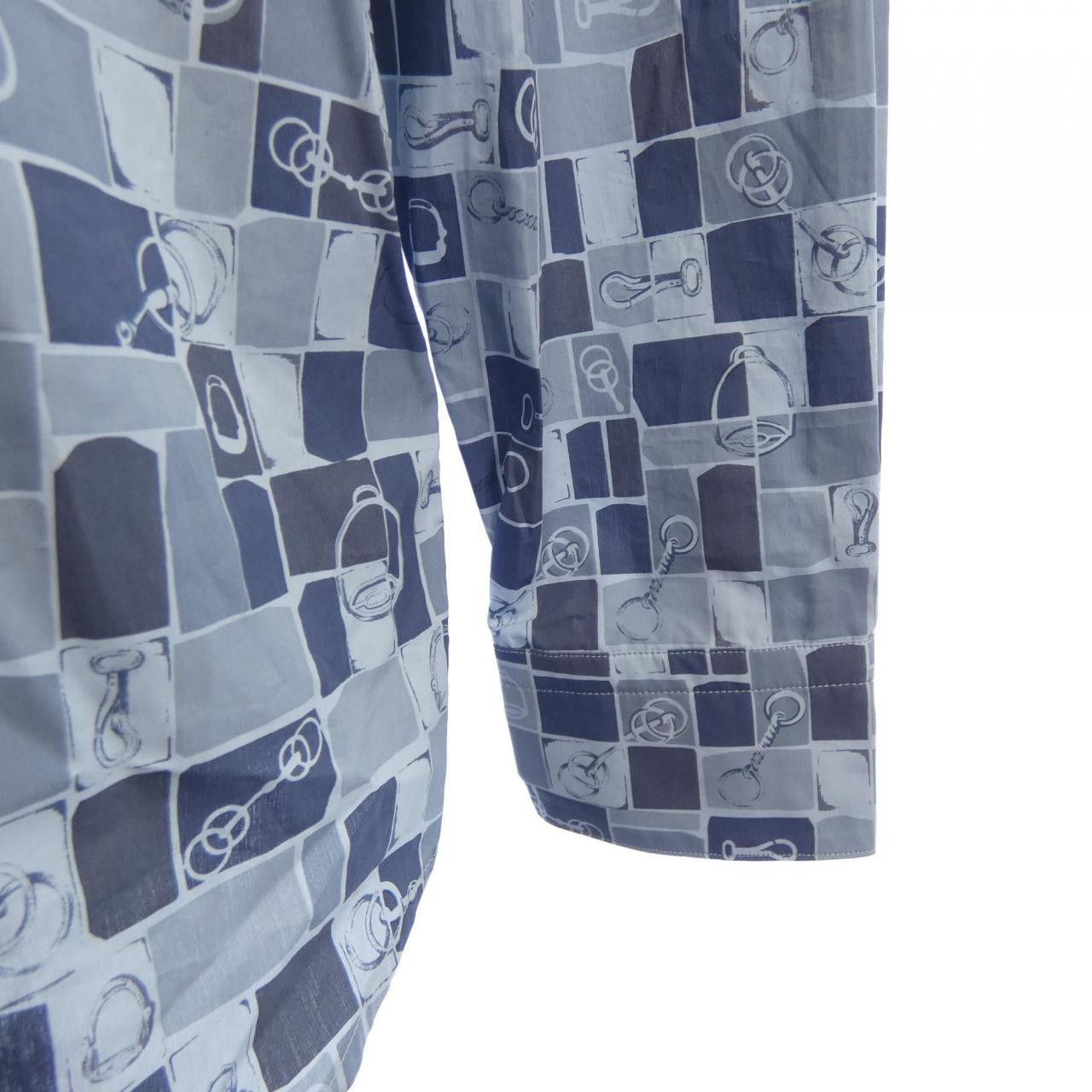 Hermes Hermes Hermes Shirt38 Textile Dress Shirt DUTY FREE for USA Size ONE SIZE - 6 Thumbnail