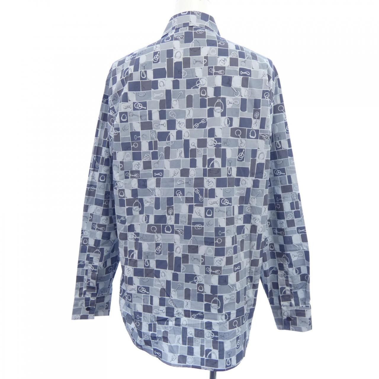 Hermes Hermes Hermes Shirt38 Textile Dress Shirt DUTY FREE for USA Size ONE SIZE - 2 Thumbnail