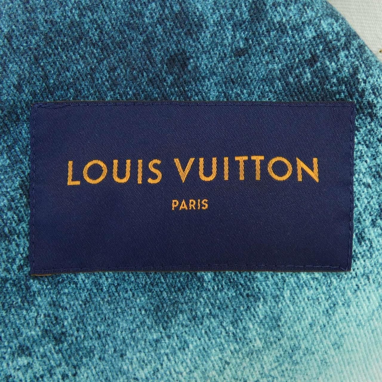 Louis Vuitton Louis Vuitton Louis Vuitton LV Spray Denim Jacket Denim Jacket Textile Outerwear HOA10WU14 DUTY FREE for USA Size ONE SIZE - 5 Thumbnail