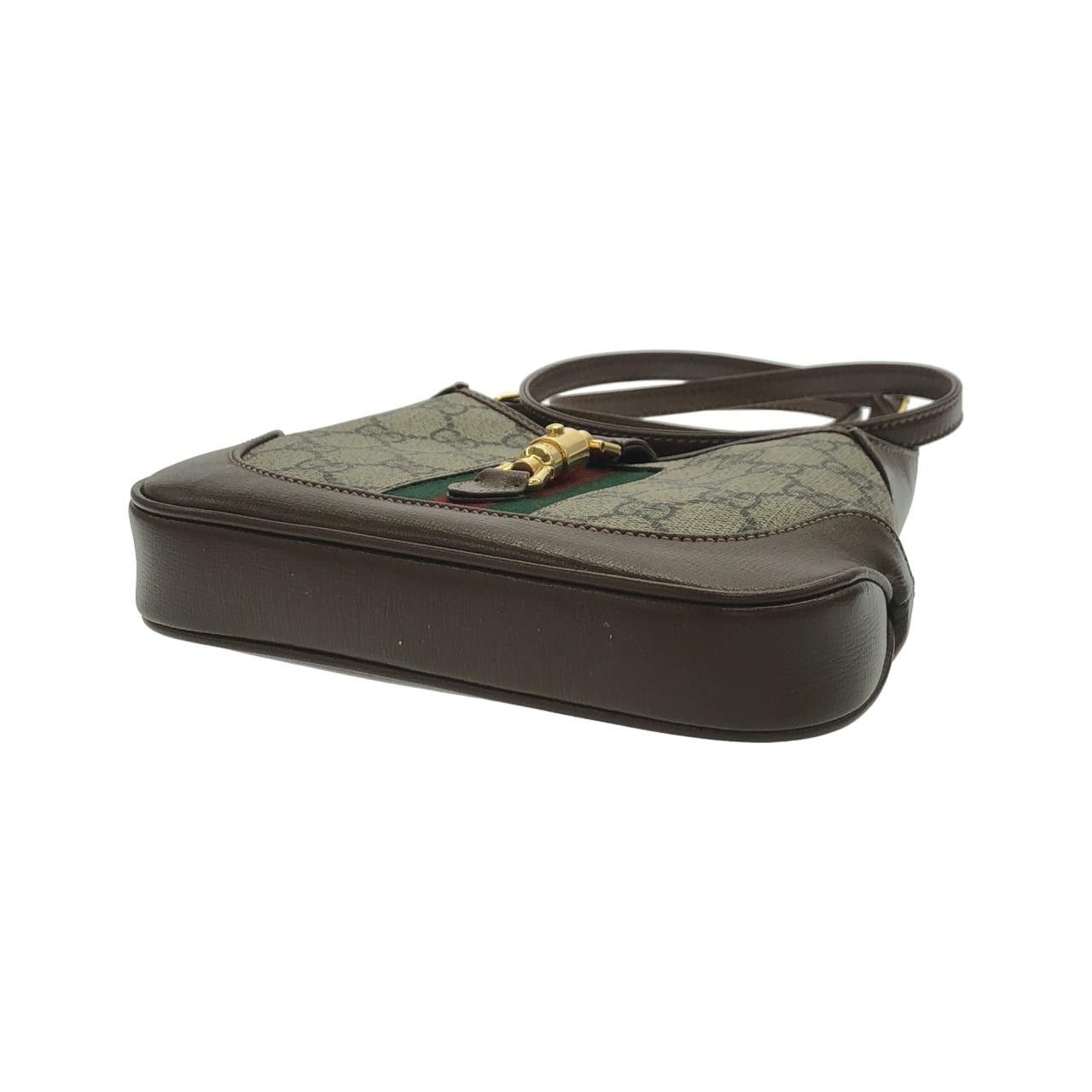 Gucci Gucci Gucci JACKIE 1961 GG Supreme Canvas Shoulder Bag Textile Crossbody Bag 637092HUHHG DUTY FREE for USA Size ONE SIZE - 3 Thumbnail