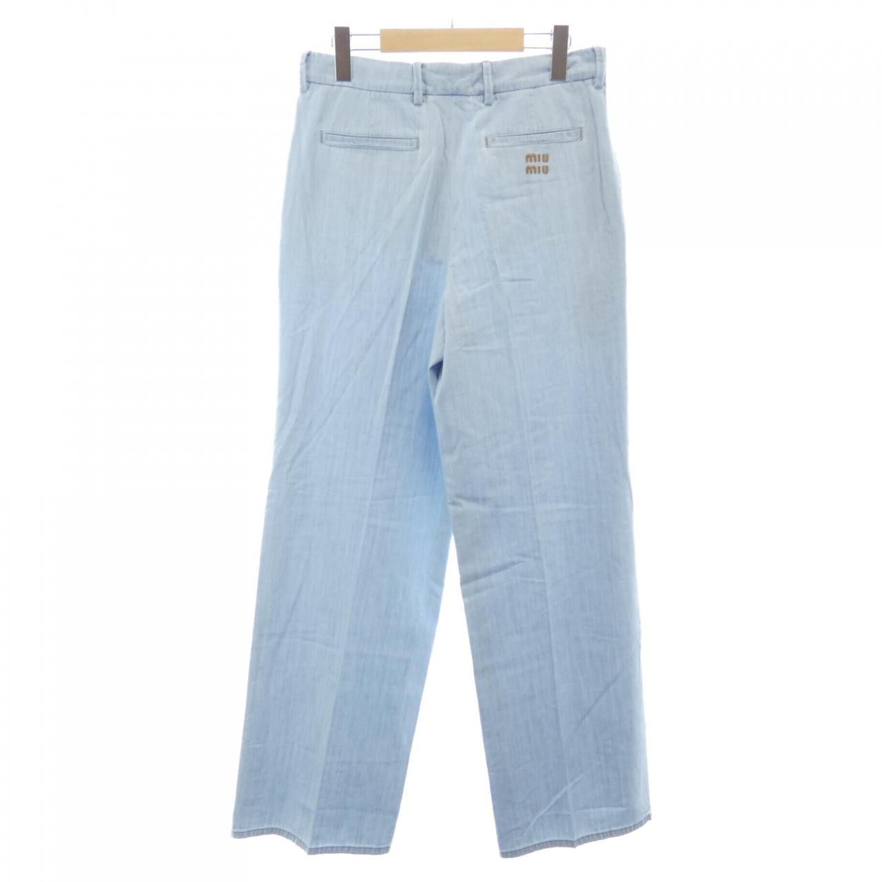 Miu Miu Miu Miu Miu Miu Pants Textile Pants GWP501SOOO14HY DUTY FREE for USA Size ONE SIZE - 6 Thumbnail