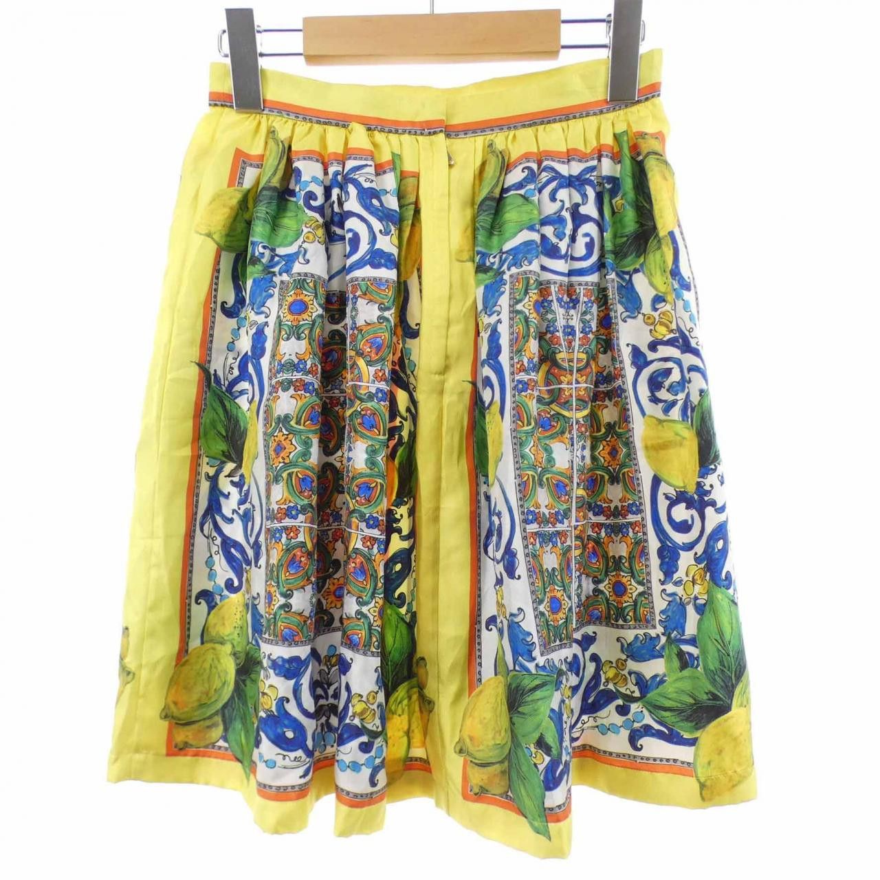 Dolce & Gabbana Dolce & Gabbana Dolce&Gabbana Silk Skirt Textile Skirts F4V85T/FP1UU DUTY FREE for USA Size ONE SIZE - 2 Thumbnail
