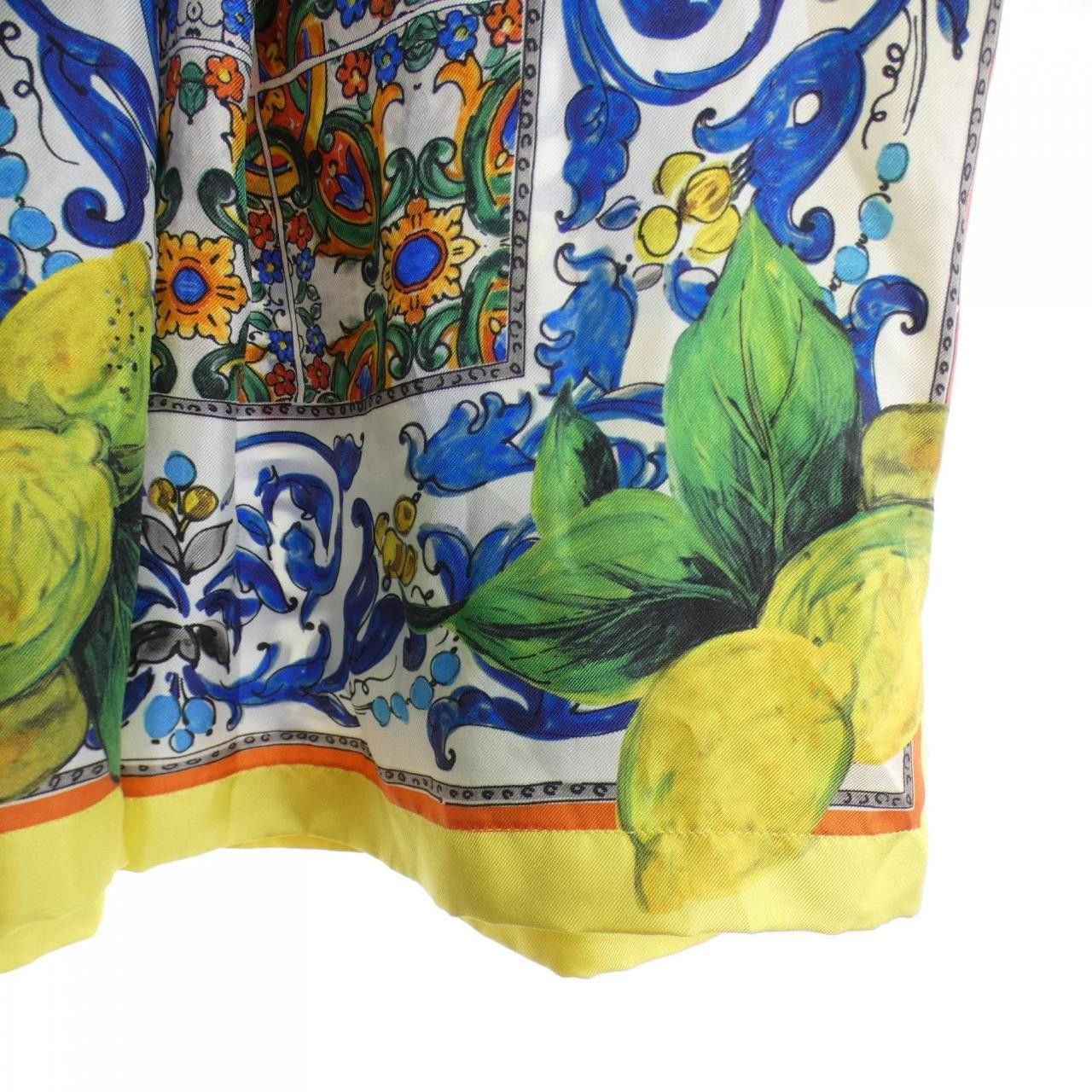 Dolce & Gabbana Dolce & Gabbana Dolce&Gabbana Silk Skirt Textile Skirts F4V85T/FP1UU DUTY FREE for USA Size ONE SIZE - 6 Thumbnail