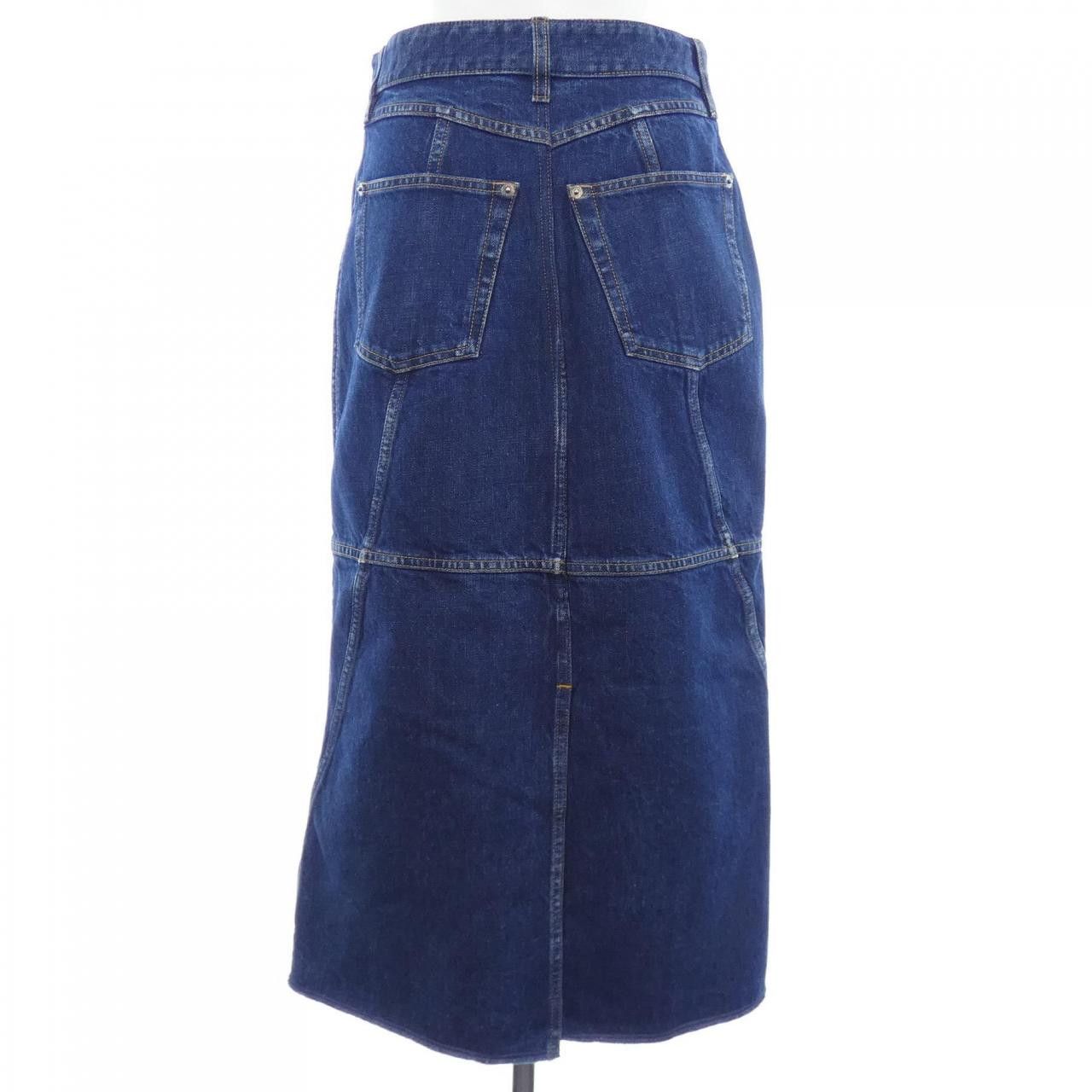 Louis Vuitton Louis Vuitton Louis Vuitton Monogram Patch Long Denim Skirt Textile Skirts FMJX99GM1 DUTY FREE for USA Size ONE SIZE - 2 Thumbnail