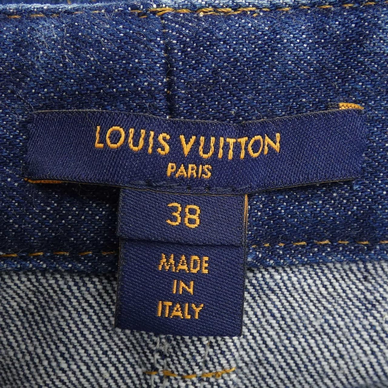 Louis Vuitton Louis Vuitton Louis Vuitton Monogram Patch Long Denim Skirt Textile Skirts FMJX99GM1 DUTY FREE for USA Size ONE SIZE - 5 Thumbnail