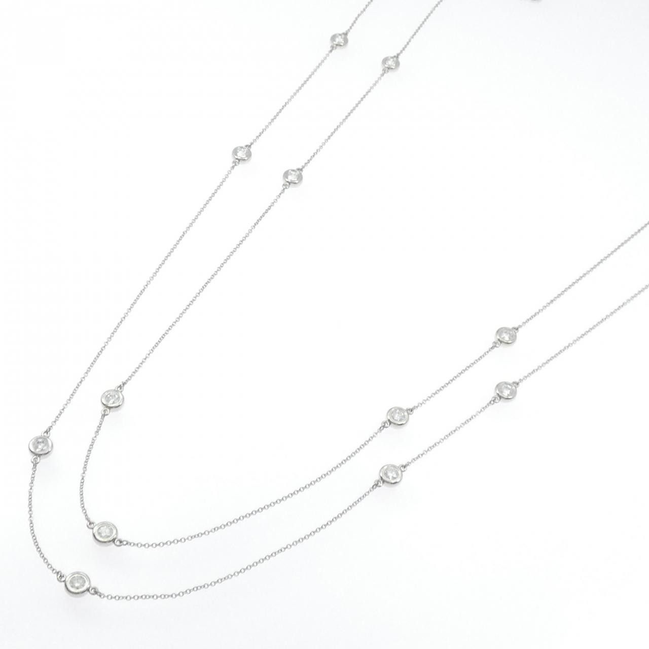 Tiffany & Co. Tiffany & Co. Tiffany & Co. By the Yard Platinum Diamond Necklace Precious Metal Necklace DUTY FREE for USA Size ONE SIZE - 2 Thumbnail