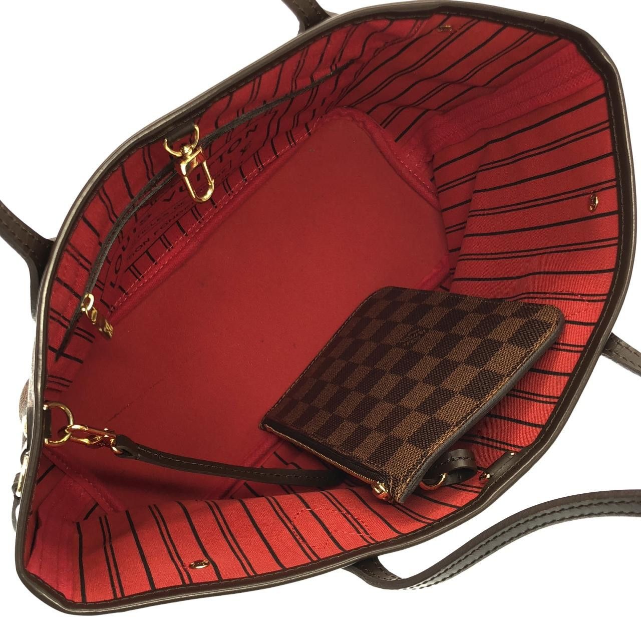 Louis Vuitton Louis Vuitton Louis Vuitton Damier Neverfull Tote Bag Textile Tote Bag N41359 DUTY FREE for USA Size ONE SIZE - 5 Thumbnail