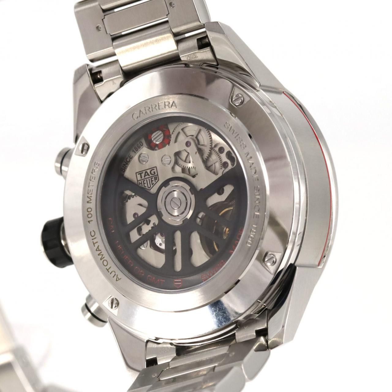 Tag Heuer TAG Heuer Tag Heuer Carrera Calibre Heuer 02 Chronograph GMT Stainless Steel Metal Automatic CBG2A1Z.BA0658 DUTY FREE for USA Size ONE SIZE - 5 Thumbnail