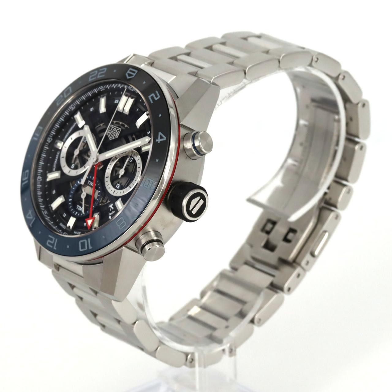 Tag Heuer TAG Heuer Tag Heuer Carrera Calibre Heuer 02 Chronograph GMT Stainless Steel Metal Automatic CBG2A1Z.BA0658 DUTY FREE for USA Size ONE SIZE - 2 Thumbnail