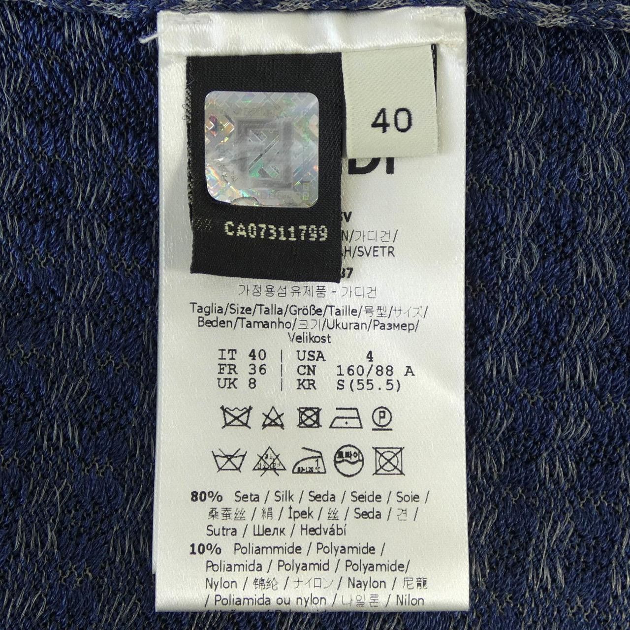 Fendi Fendi Fendi Knit Cardigan Textile Tops FZC837AD5V DUTY FREE for USA Size ONE SIZE - 3 Thumbnail