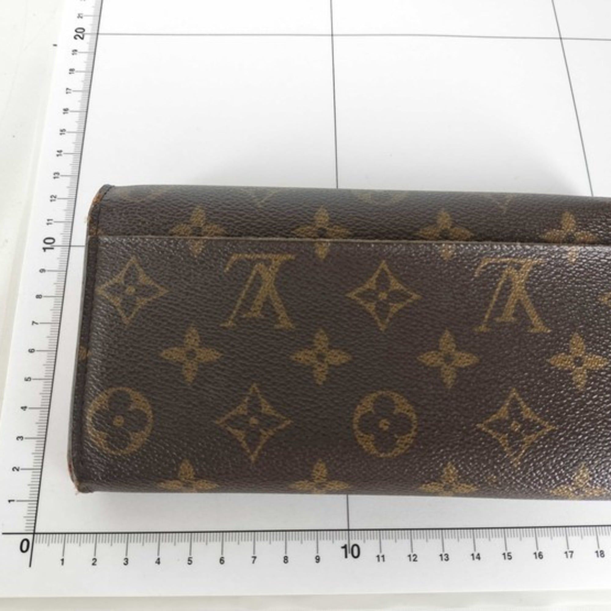 Louis Vuitton Louis Vuitton Long Wallet Portefeuille Sarah M62236 Brown x Coquelicot Monogram Women's Flap Size ONE SIZE - 5 Thumbnail