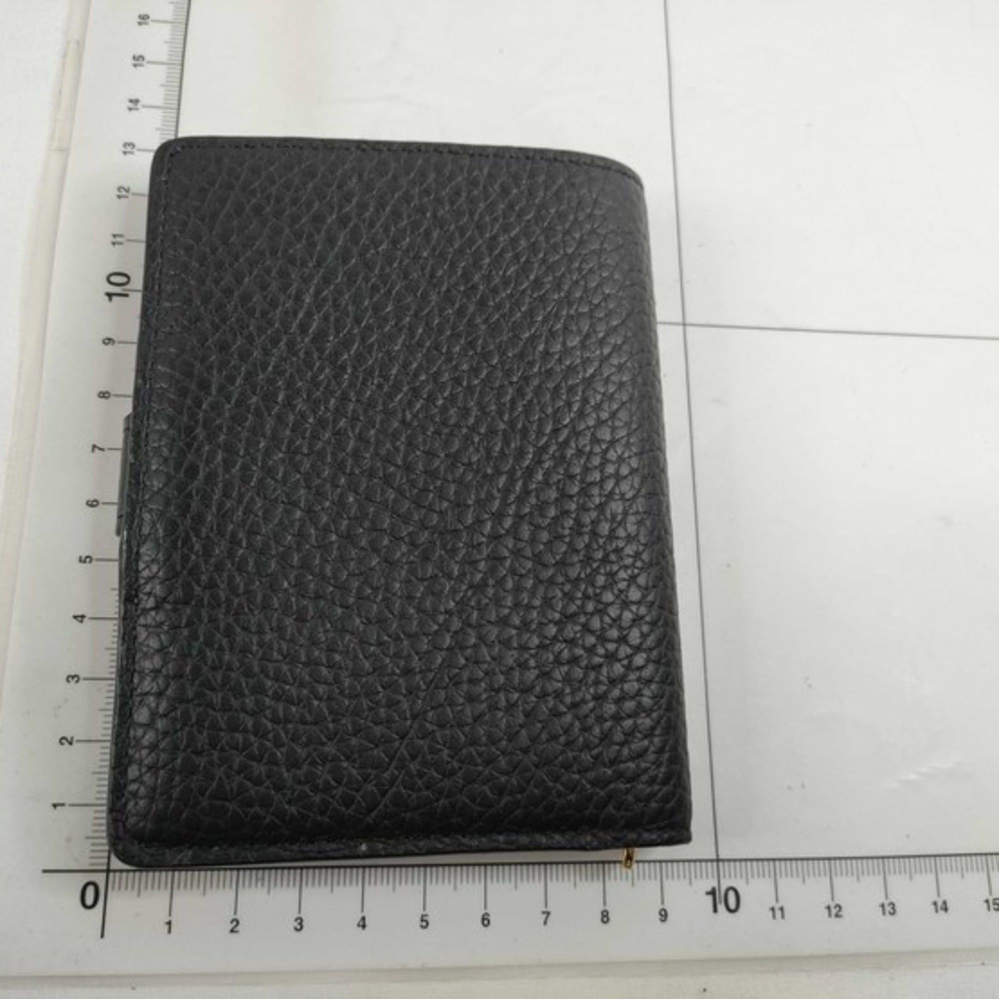Louis Vuitton Louis Vuitton Bi-fold Wallet LV Vertical Compact M81561 Noir Taurillon Leather Women's Size ONE SIZE - 2 Thumbnail