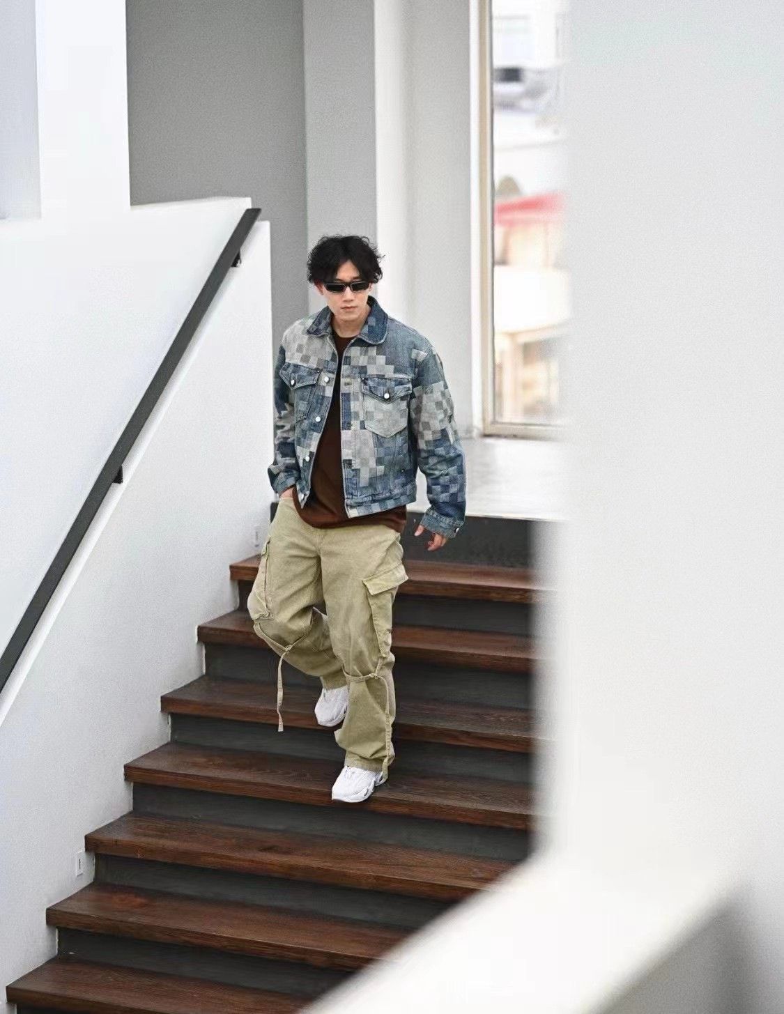 Louis Vuitton Louis Vuitton Pharrell Mosaic Check Denim Jacket Size US M / EU 48-50 / 2 - 9 Thumbnail