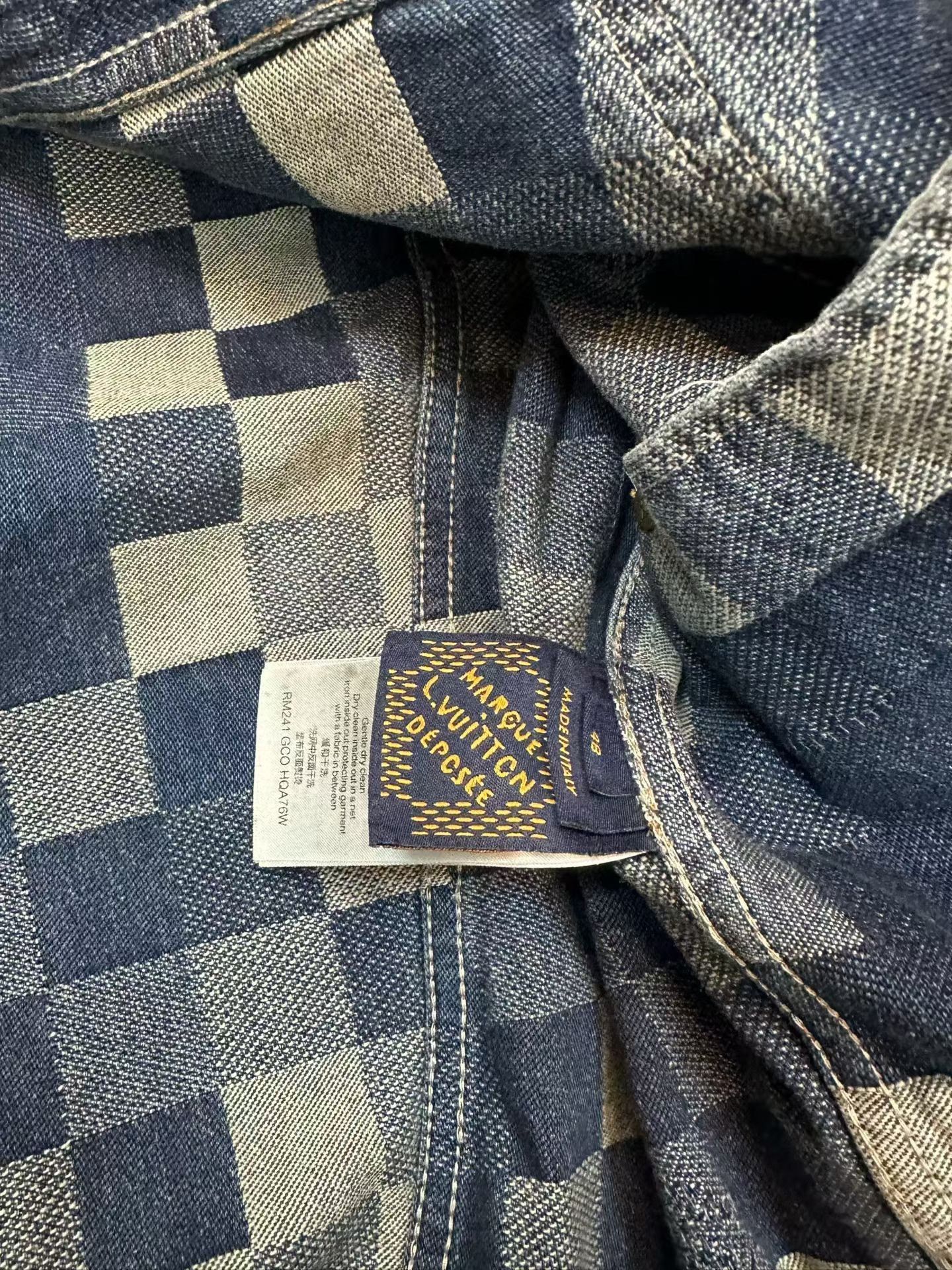 Louis Vuitton Louis Vuitton Pharrell Mosaic Check Denim Jacket Size US M / EU 48-50 / 2 - 4 Thumbnail