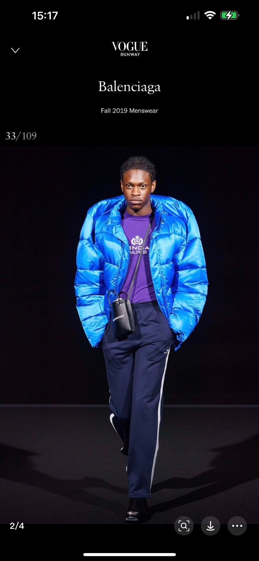 Balenciaga Balenciaga Pinched Shoulder Puffer Jacket Size US S / EU 44-46 / 1 - 5 Thumbnail