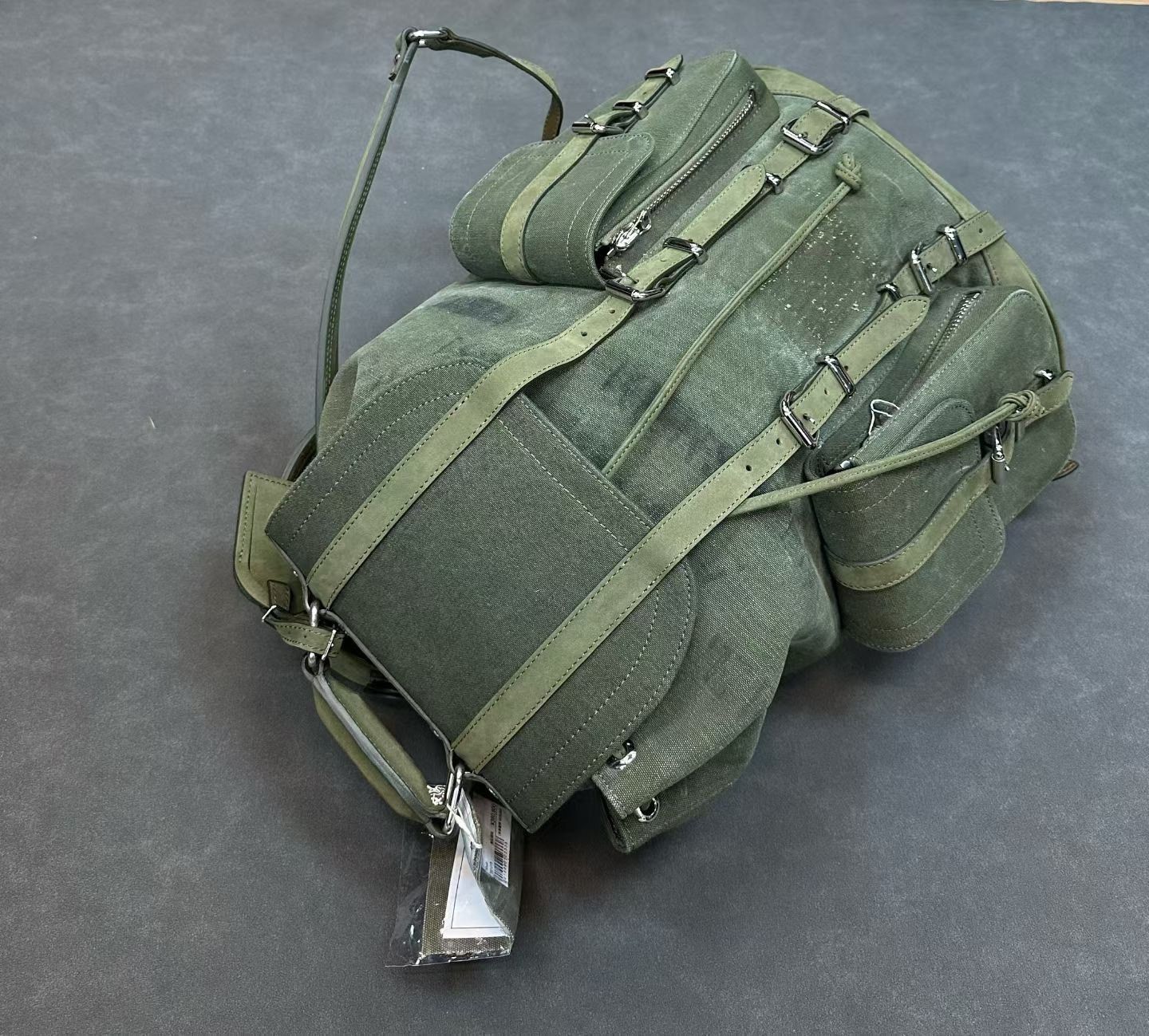 READYMADE ReadyMade Vintage Military Fabric Flap Pocket Backpack Size ONE SIZE - 3 Thumbnail