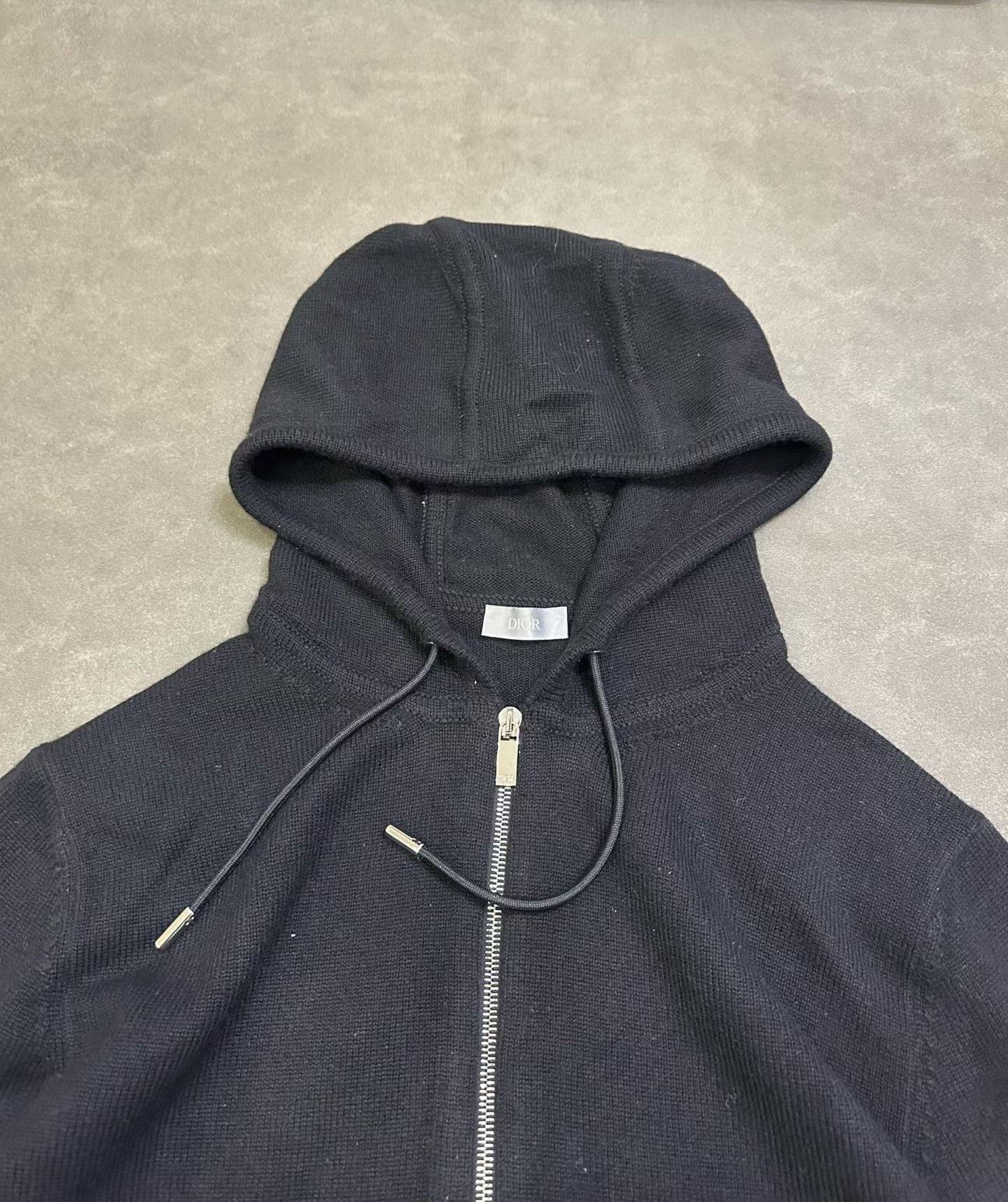 Dior Dior Letter Embroidery Cashmere Zip Hoodie Size US L / EU 52-54 / 3 - 5 Thumbnail
