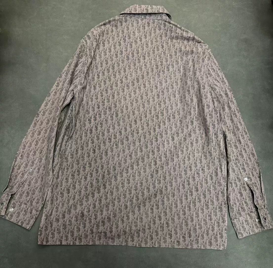 Dior Dior Logo Printed Denim Shirt Size US L / EU 52-54 / 3 - 2 Thumbnail