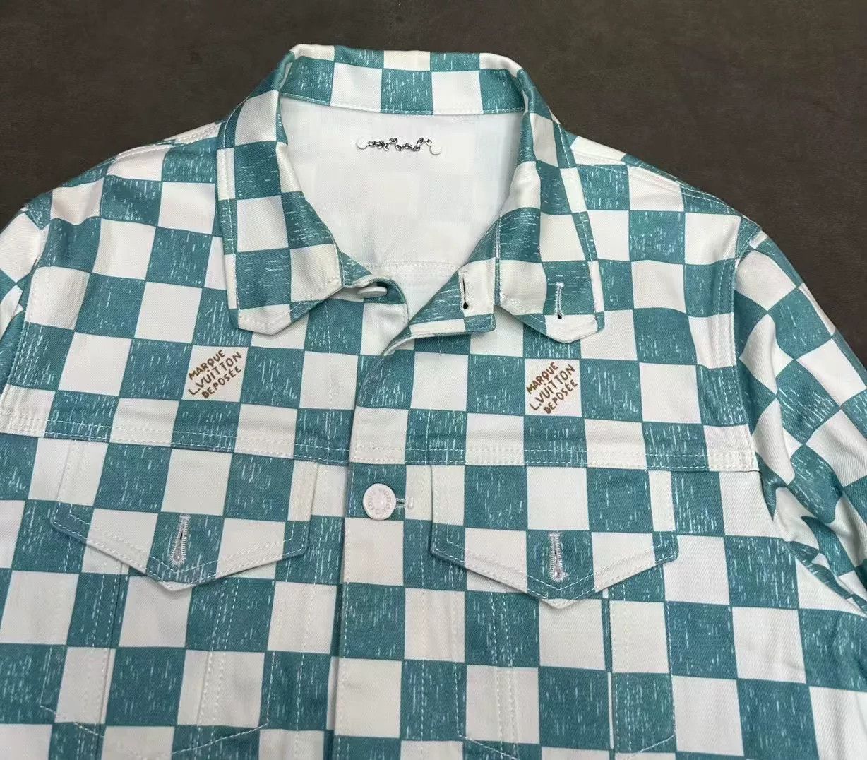 Louis Vuitton Louis Vuitton Damier Denim Trucker Jacket Size US L / EU 52-54 / 3 - 3 Thumbnail
