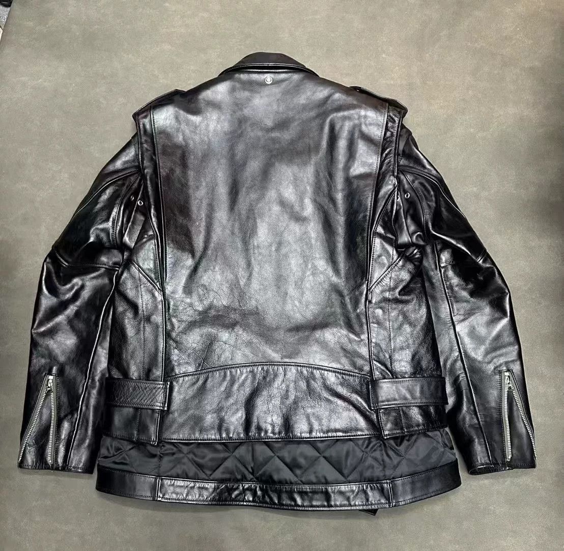 Sacai Sacai x MADSAKI x Schott Cowhide Biker Jacket Size US M / EU 48-50 / 2 - 2 Thumbnail