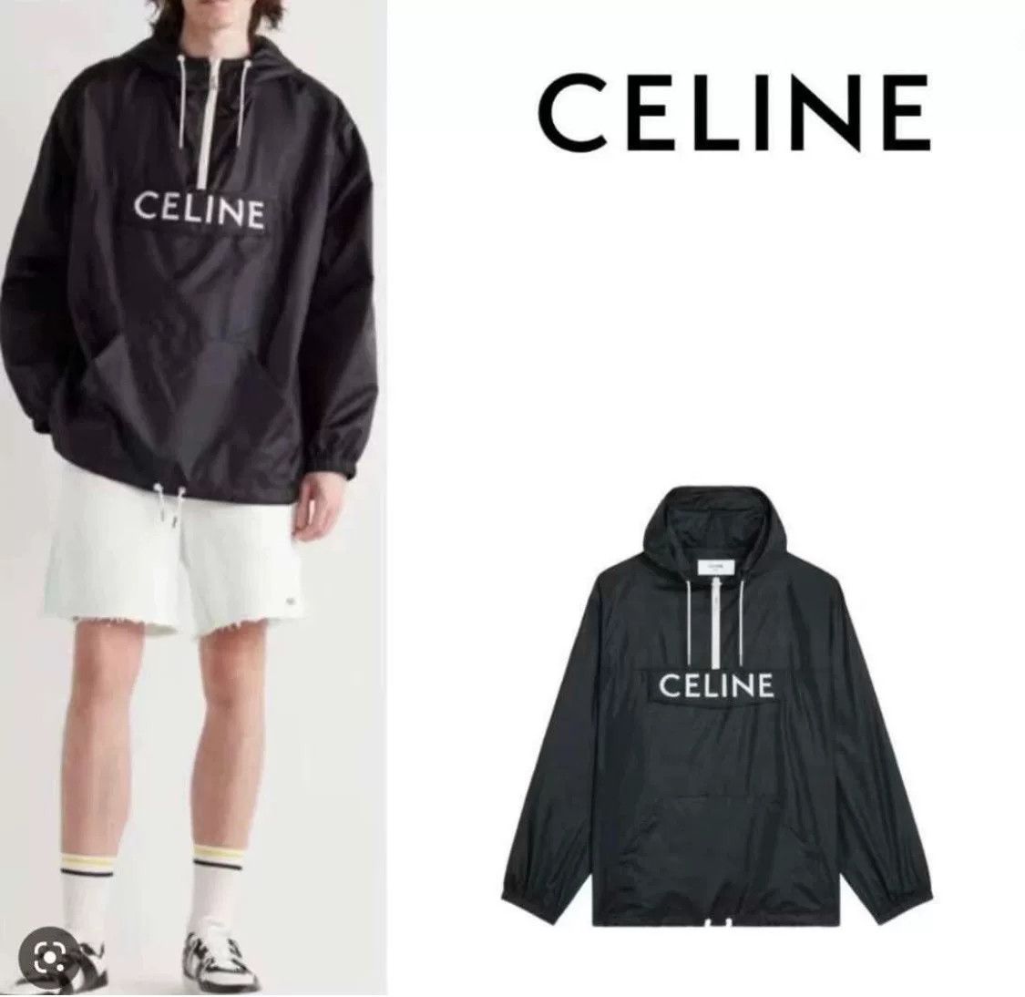 Celine Celine Hooded Windbreaker Lightweight Nylon Size US M / EU 48-50 / 2 - 8 Thumbnail