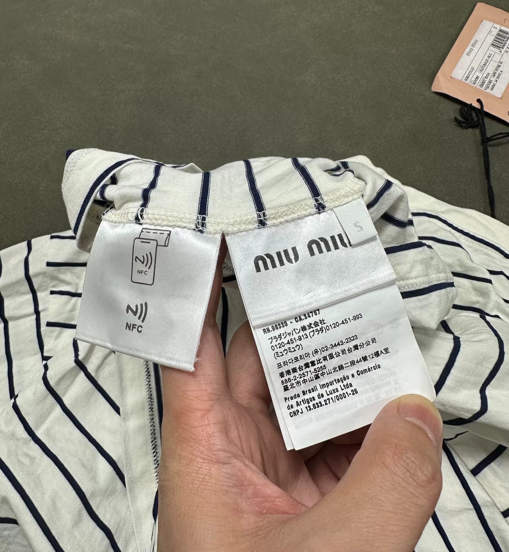 Miu Miu MIU MIU 24SS Striped Loose Short Sleeve Size S / US 4 / IT 40 - 7 Thumbnail