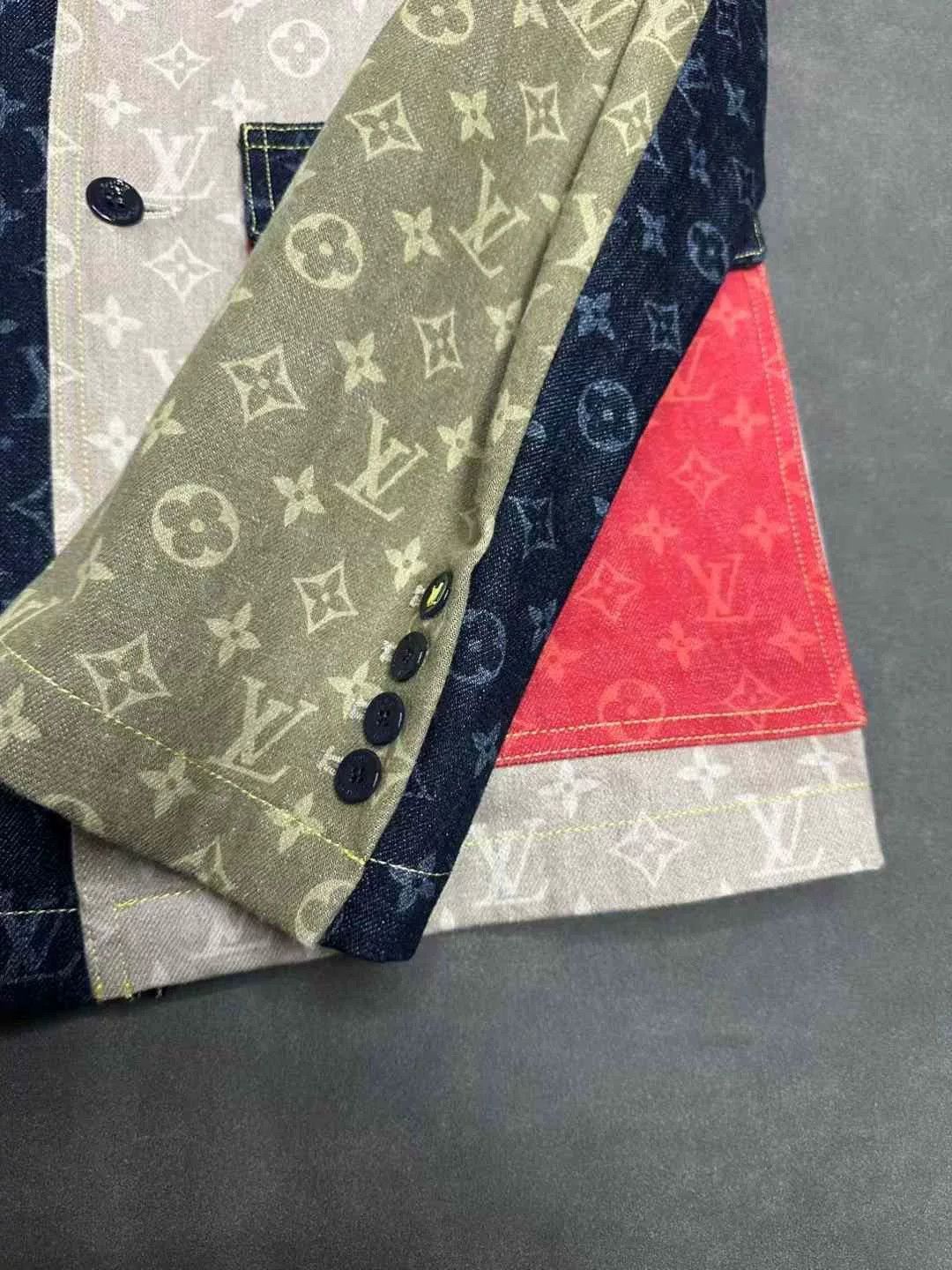 Louis Vuitton Louis Vuitton Denim Patchwork Logo Suit Size US L / EU 52-54 / 3 - 4 Thumbnail