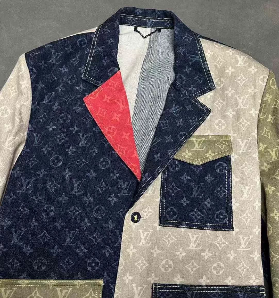 Louis Vuitton Louis Vuitton Denim Patchwork Logo Suit Size US L / EU 52-54 / 3 - 3 Thumbnail