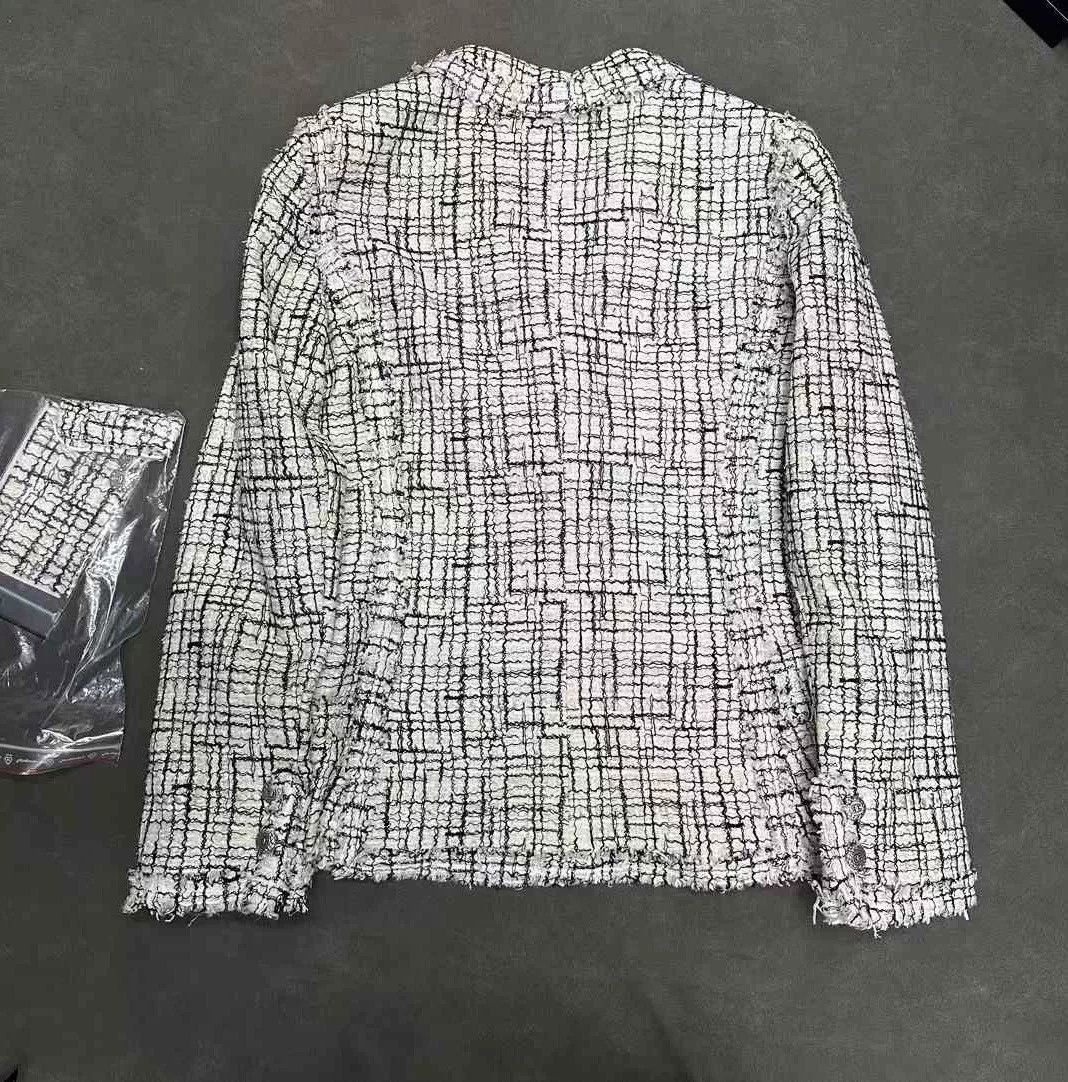 Chanel CHANEL Women's Tweed Blazer Size L / US 10 / IT 46 - 2 Thumbnail