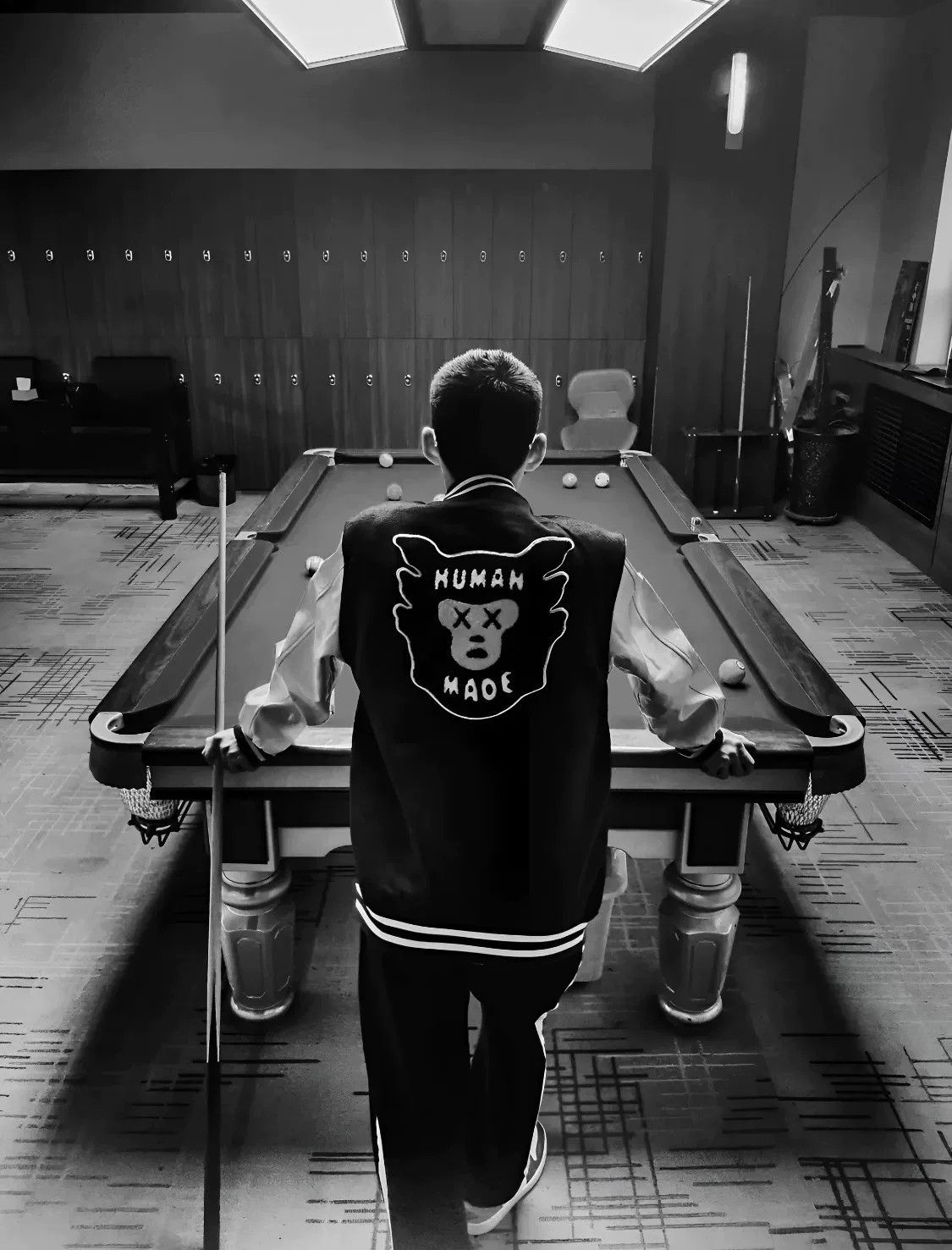 Human Made Human Made x Kaws Leather Sleeve Baseball Jacket Size US L / EU 52-54 / 3 - 9 Thumbnail